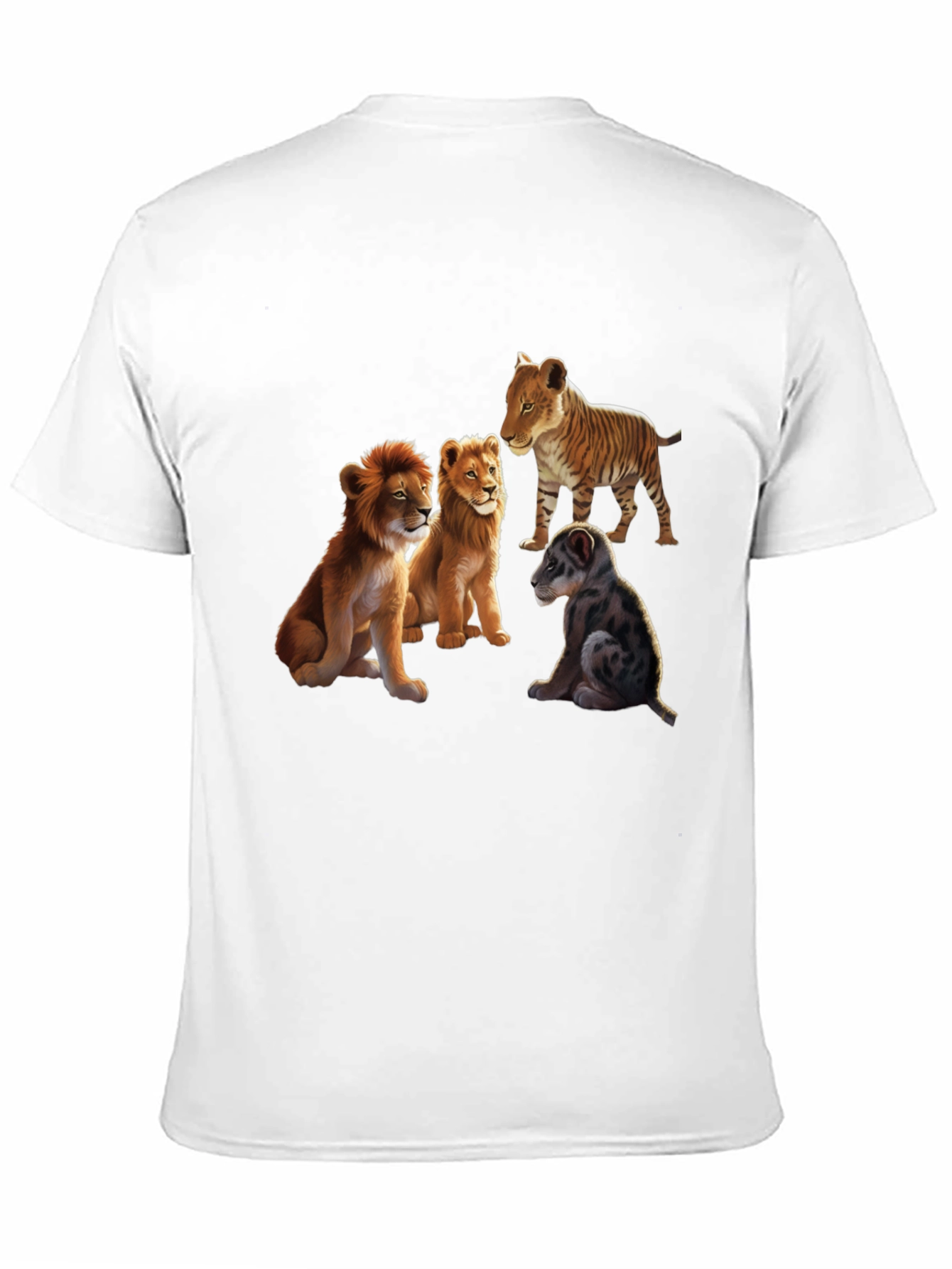 Lion Cubs Graphic Tee - Unique Animal Design