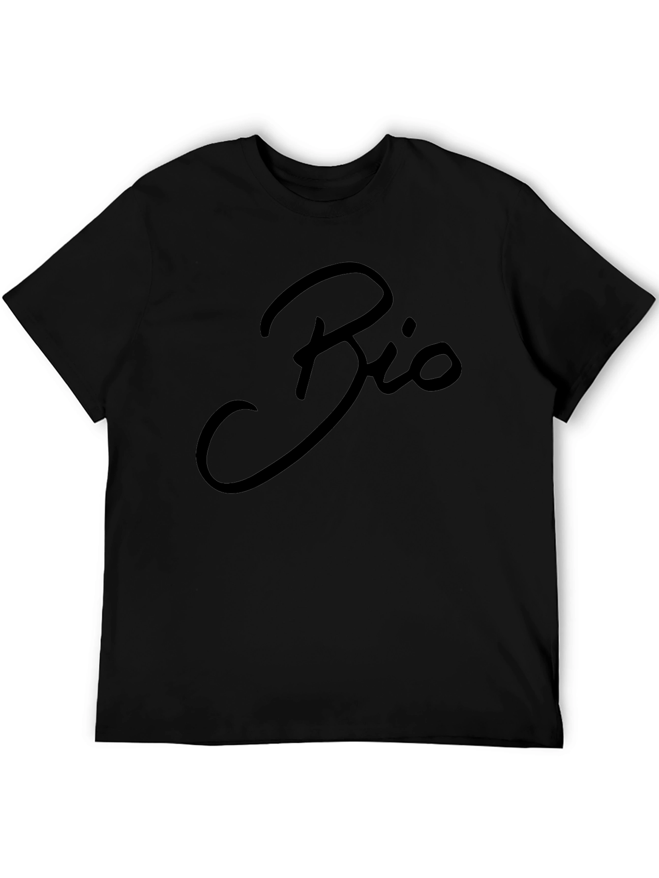 Bio Graphic Black T-Shirt | Stylish Casual Tee