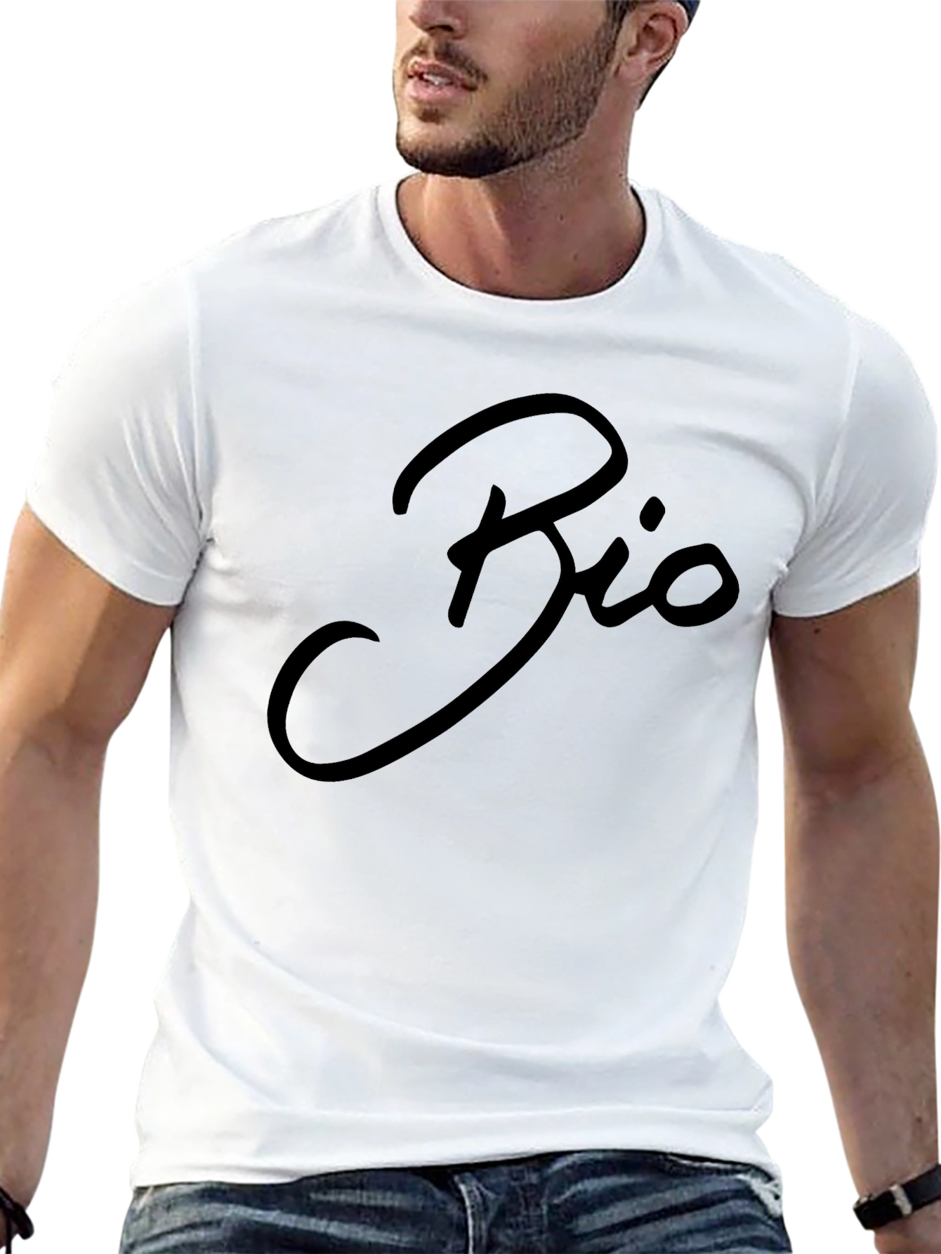 Bio Graphic Black T-Shirt | Stylish Casual Tee