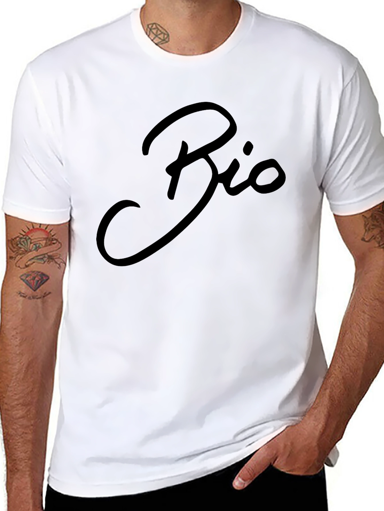 Bio Graphic Black T-Shirt | Stylish Casual Tee