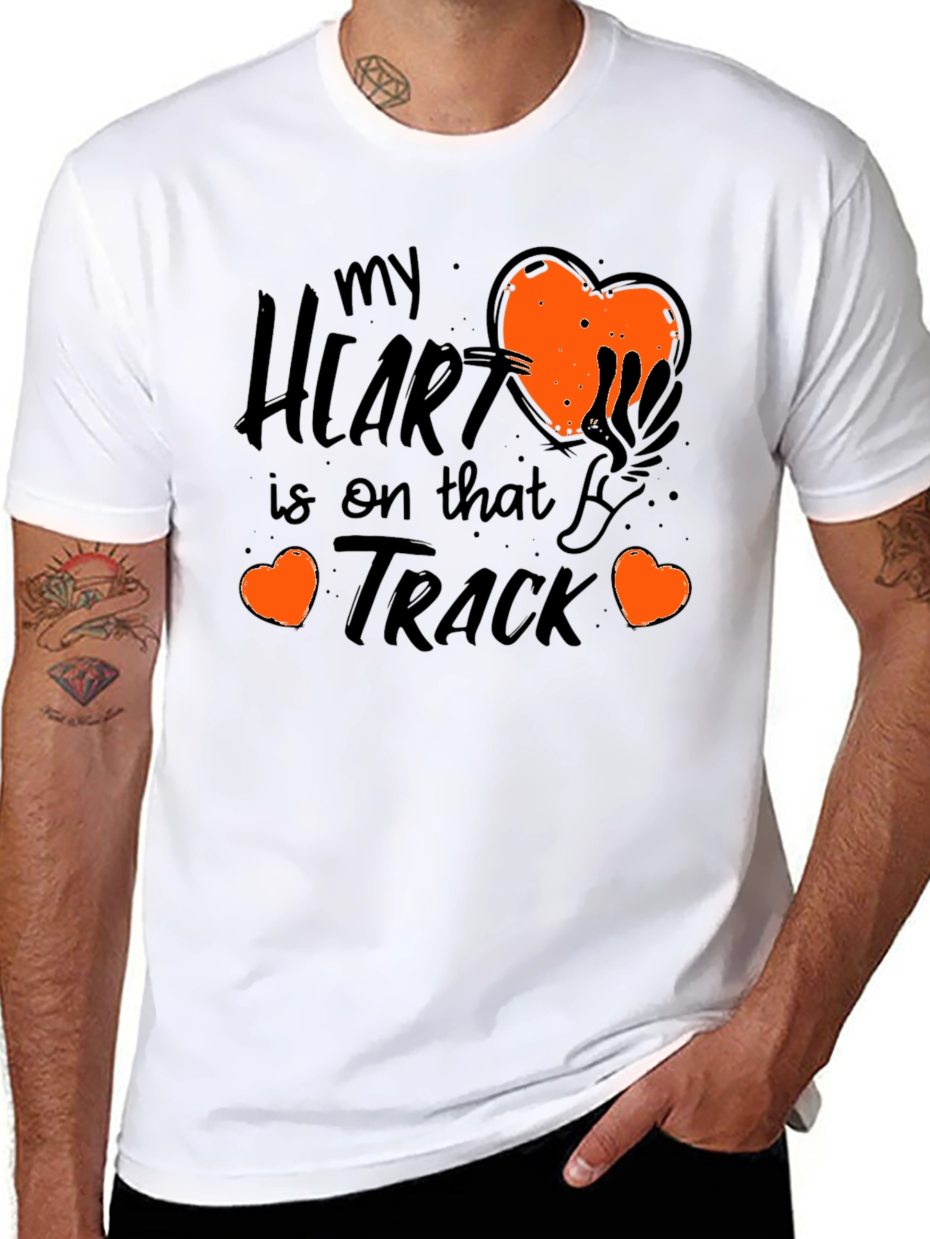 My Heart Is On That Track Graphic Tee