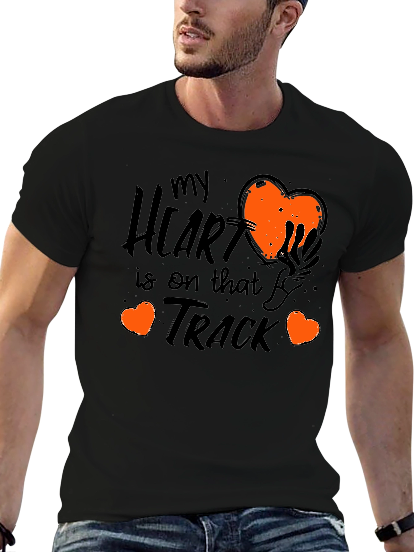 My Heart Is On That Track Graphic Tee