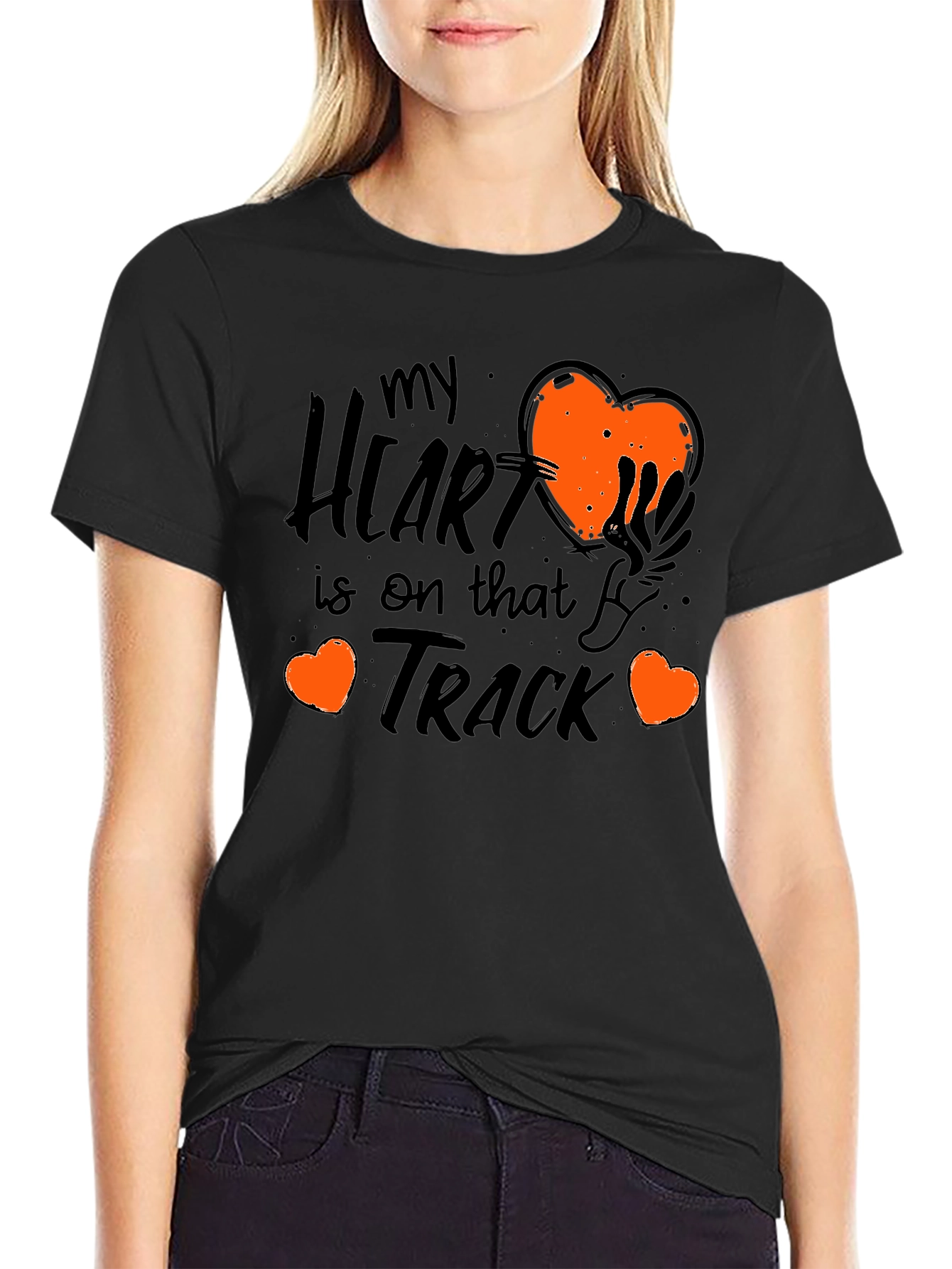 My Heart Is On That Track Graphic Tee