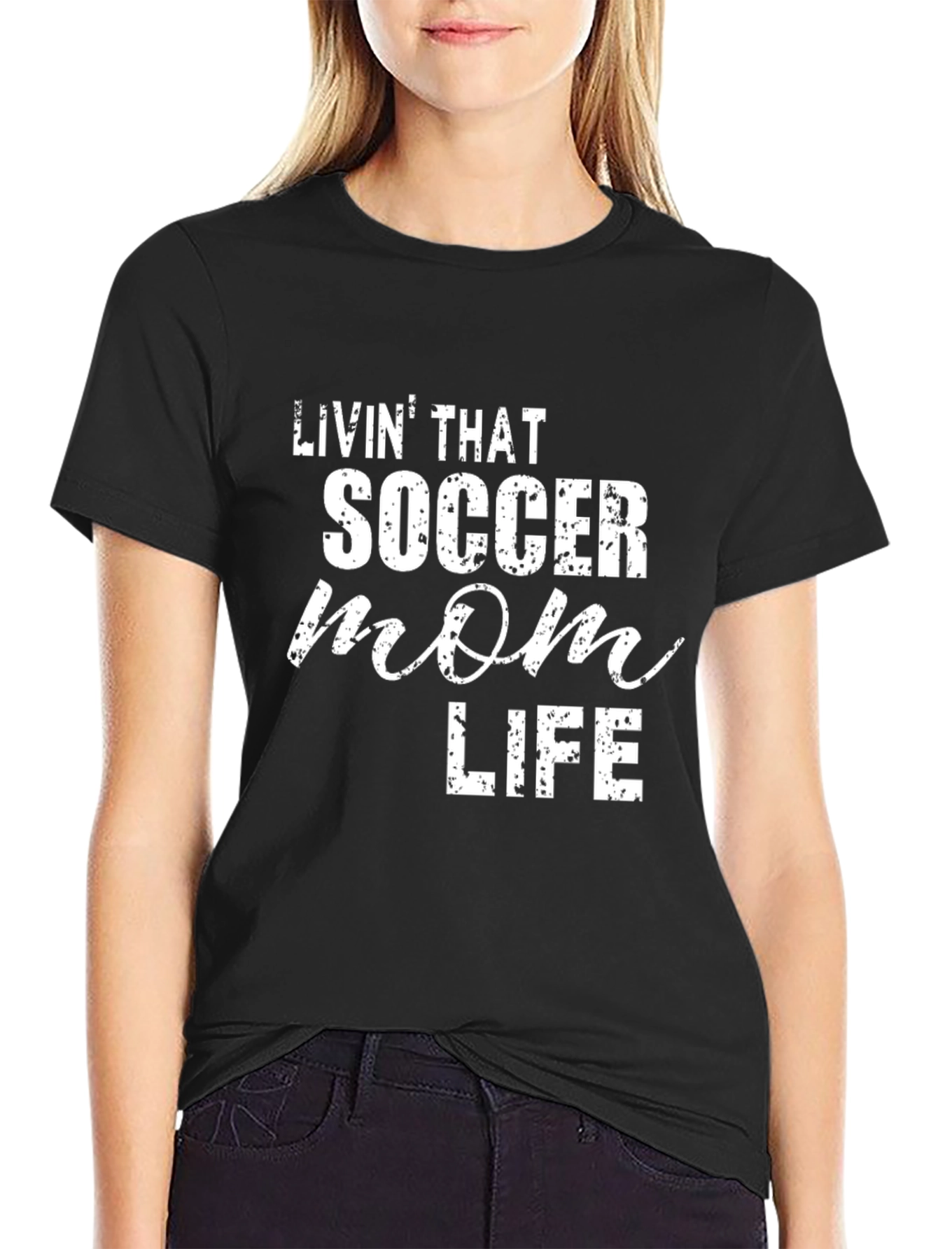Soccer Mom Life T-Shirt - Black Graphic Tee