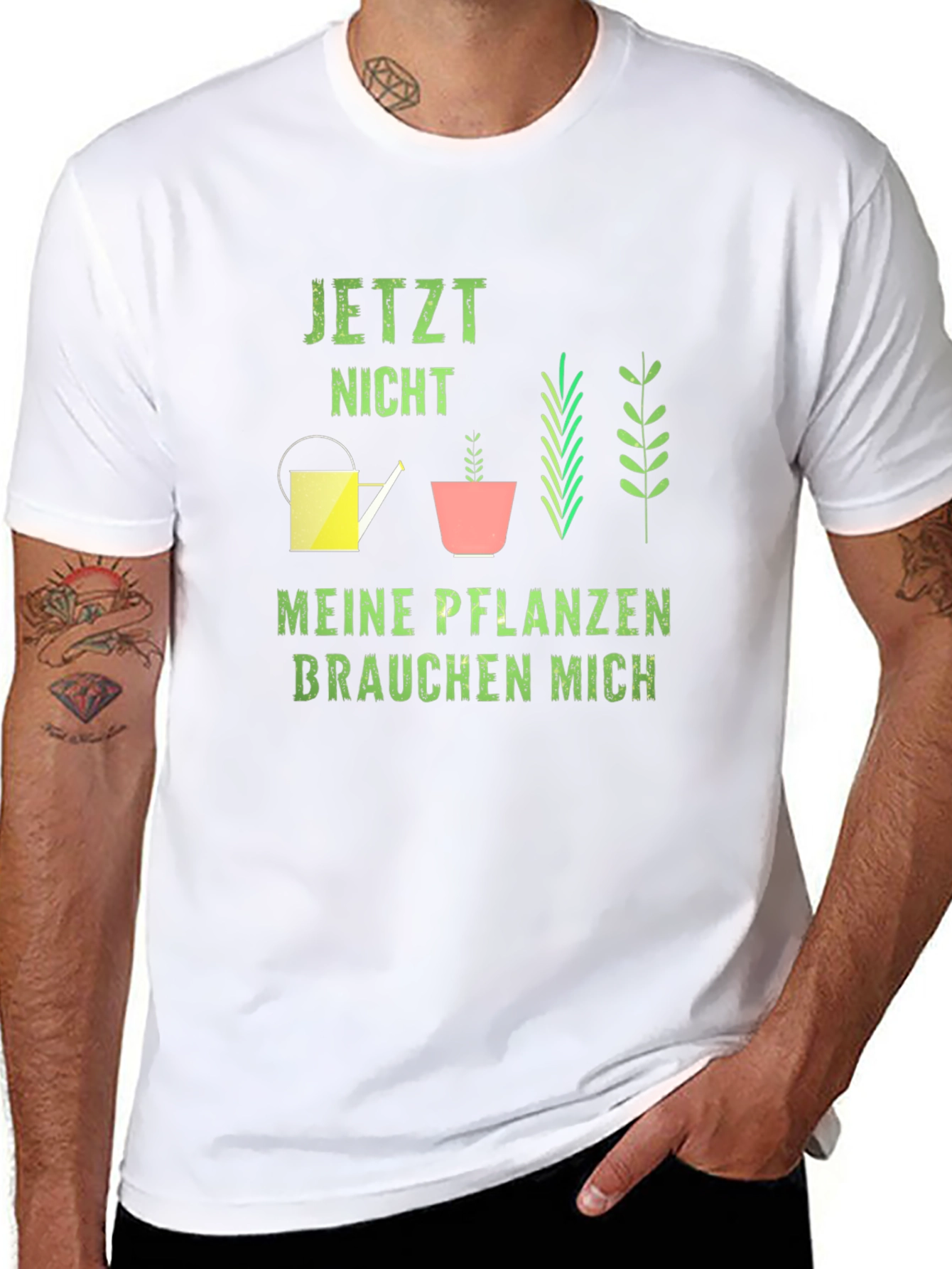 Plant Lover Graphic Tee - Meine Pflanzen Brauchen Mich