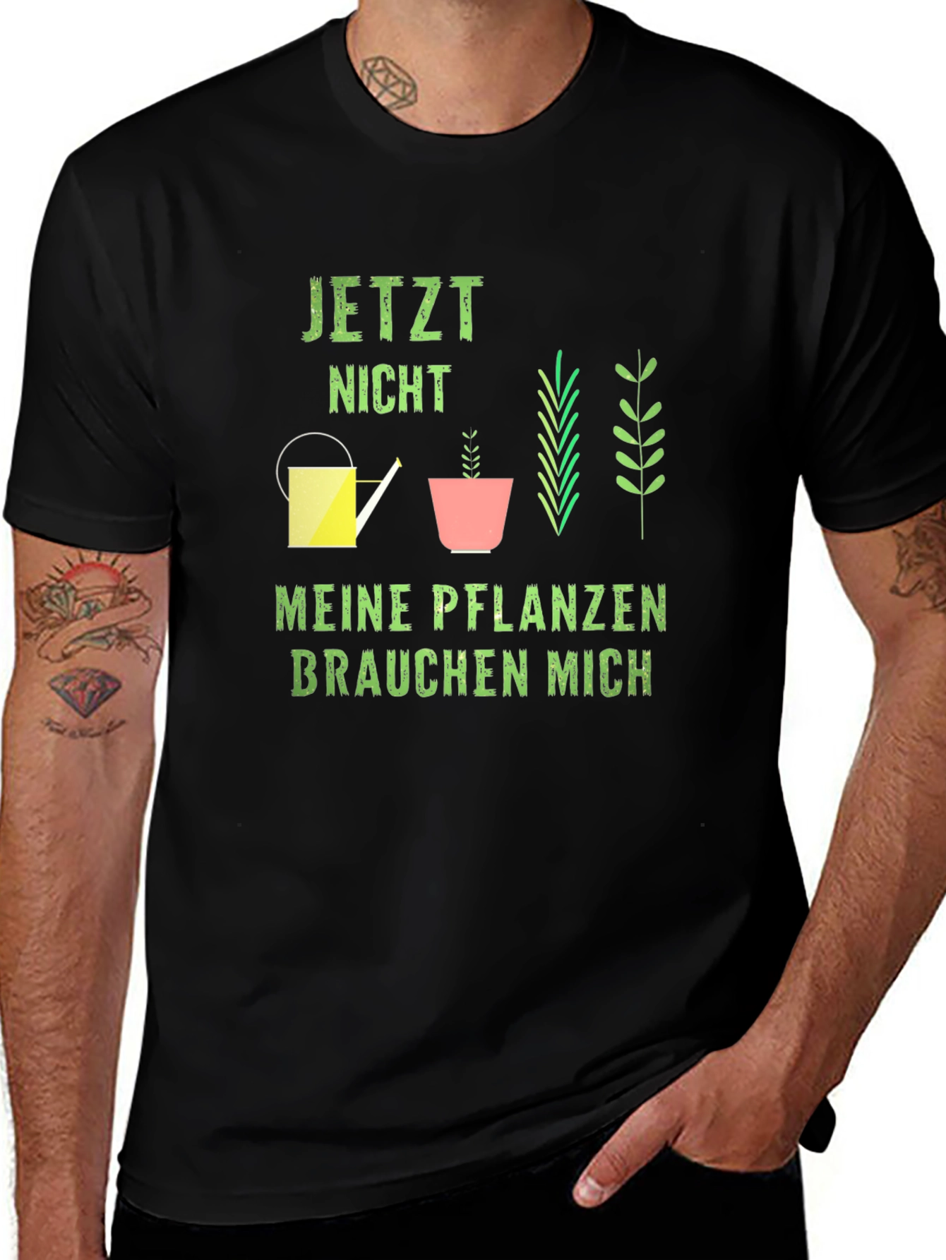 Plant Lover Graphic Tee - Meine Pflanzen Brauchen Mich