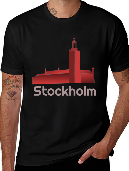 Stockholm City Hall Building Graphic T-Shirt