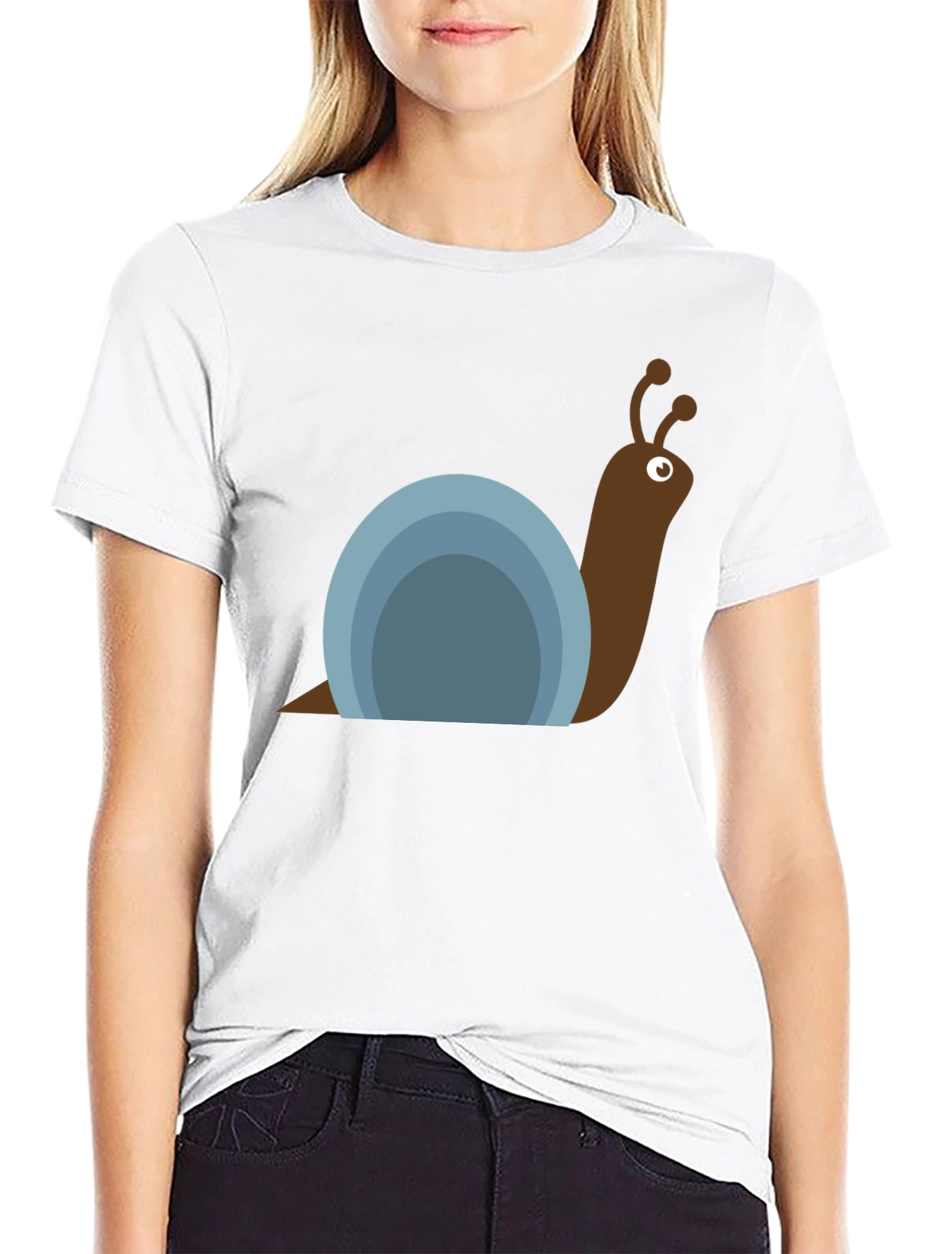 Snail Graphic Tee - Casual Cotton T-Shirt