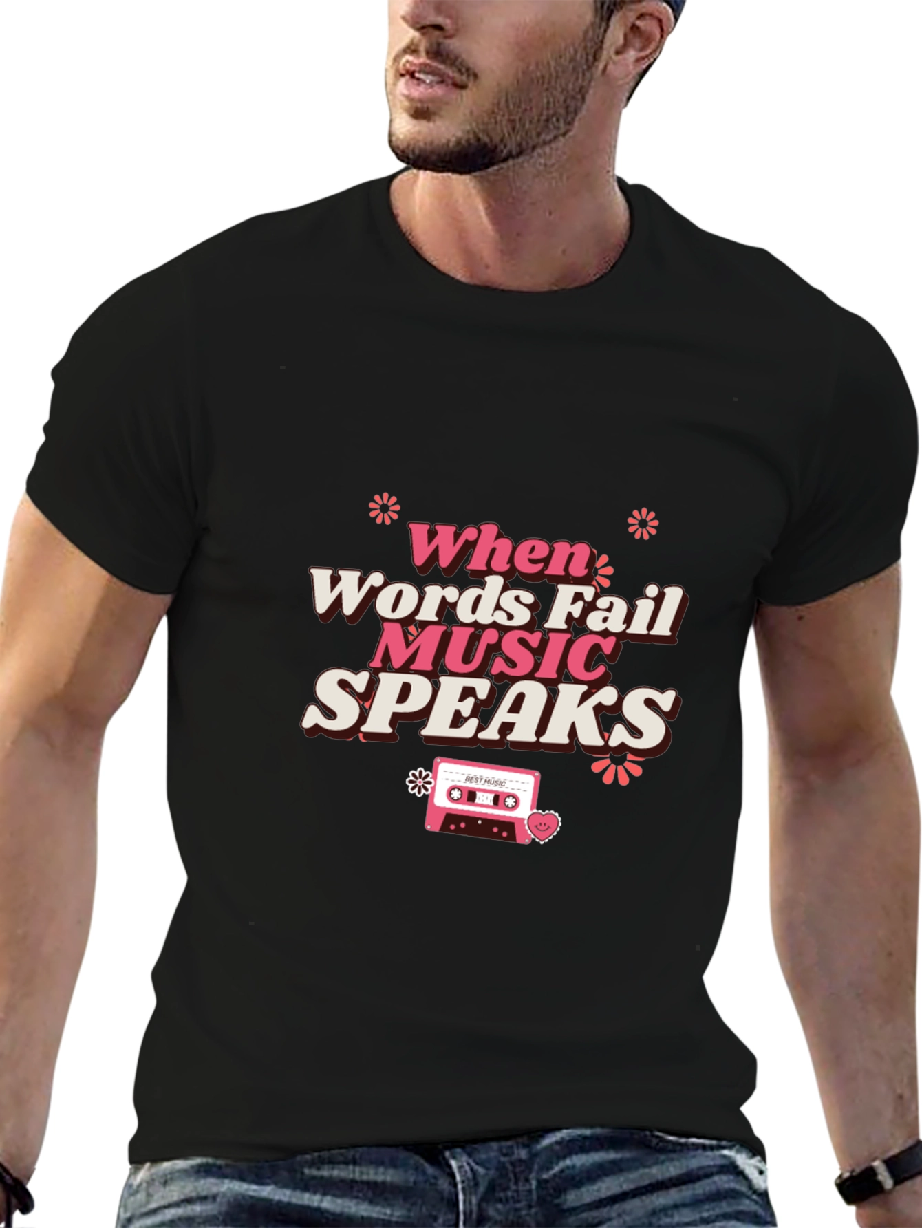 Music Speaks Graphic Tee - Stylish Comfort