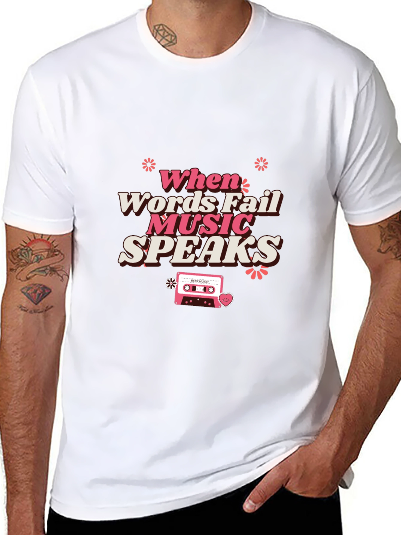 Music Speaks Graphic Tee - Stylish Comfort