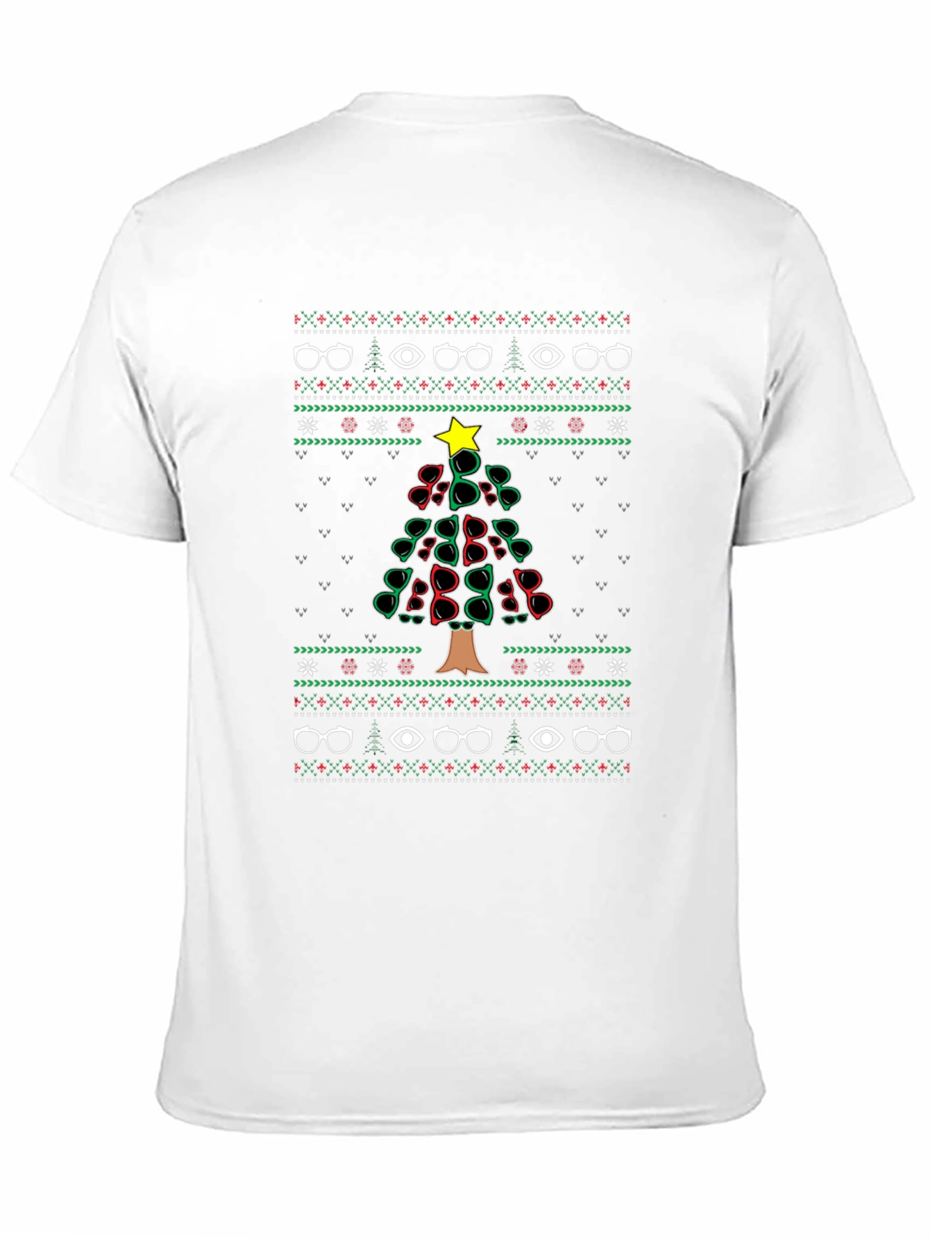Christmas Glasses Tree Ugly Sweater T-Shirt