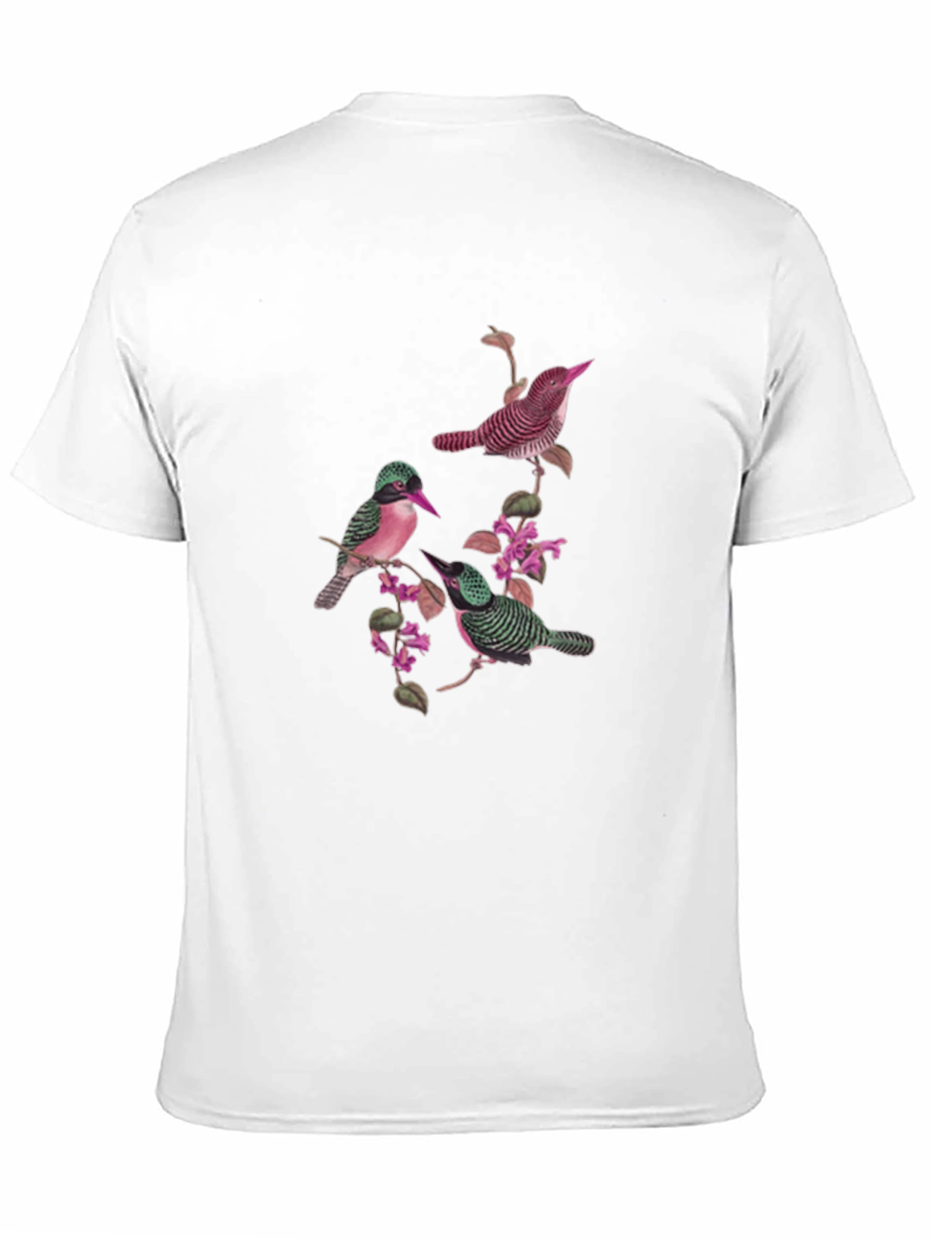 Bird and Blossom Graphic Tee - Black