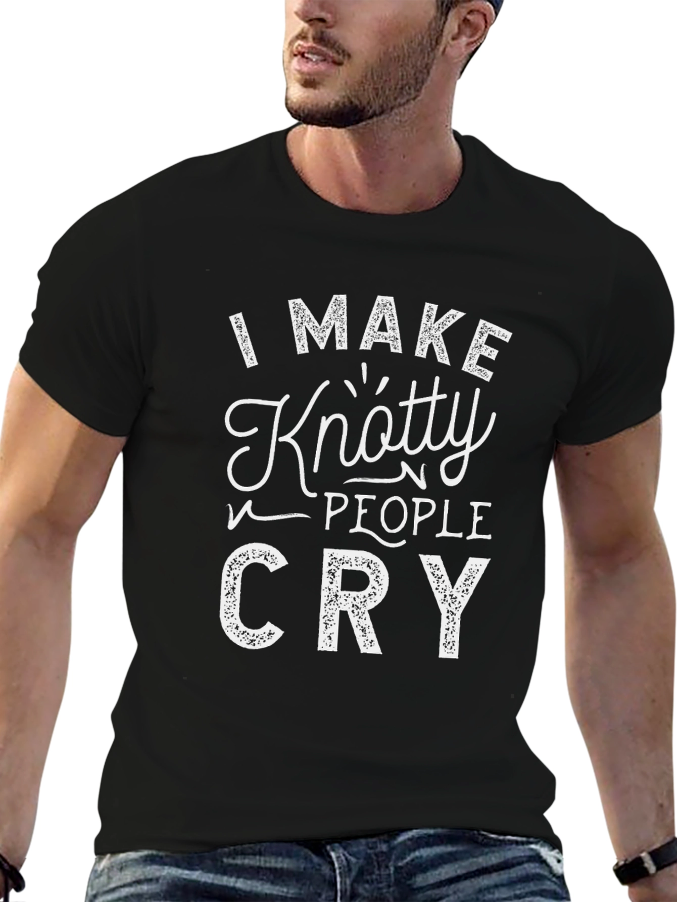 Knotty People Cry T-Shirt - Funny Graphic Tee