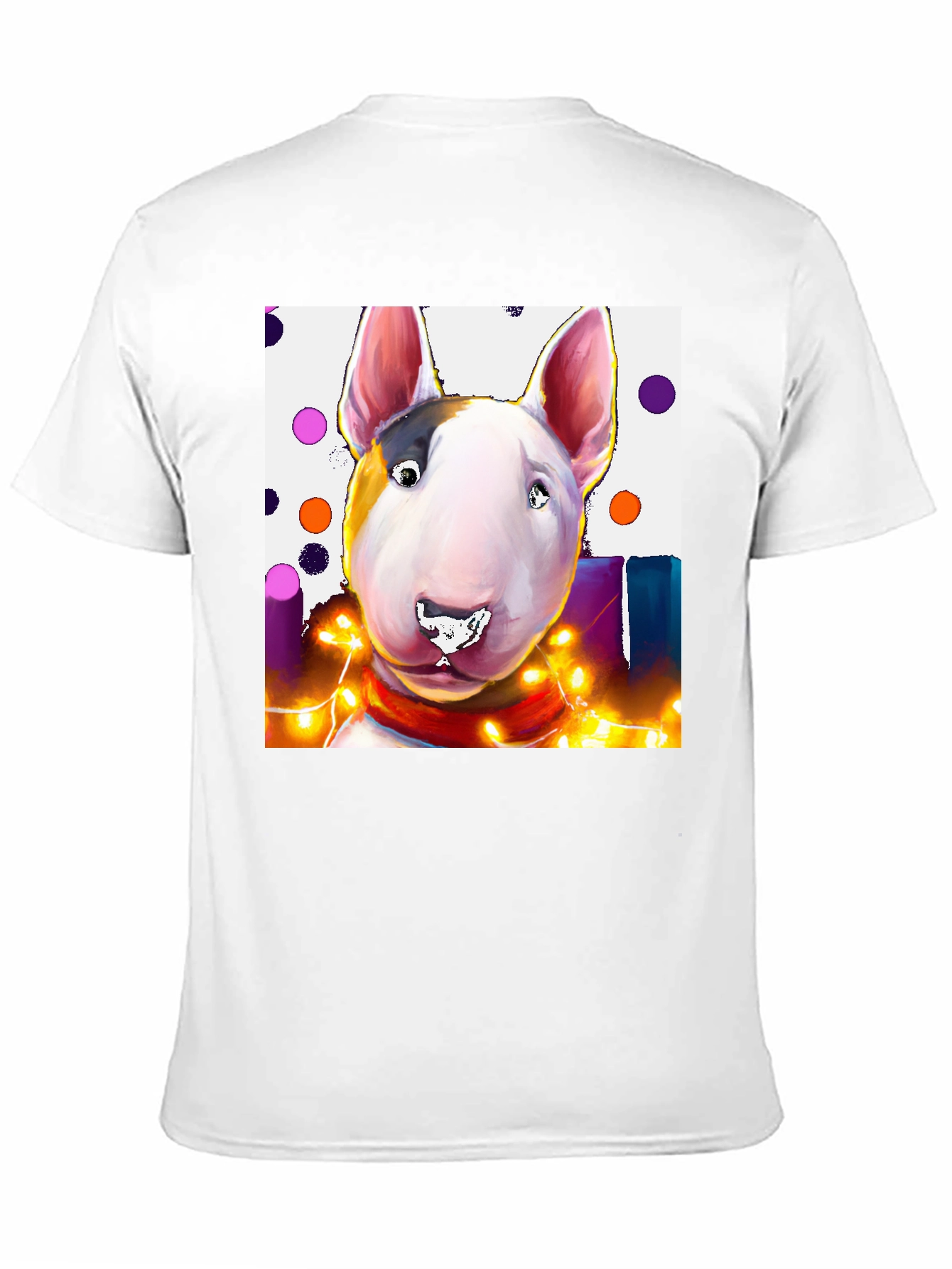 Dog T-Shirt - Bull Terrier Festive Design