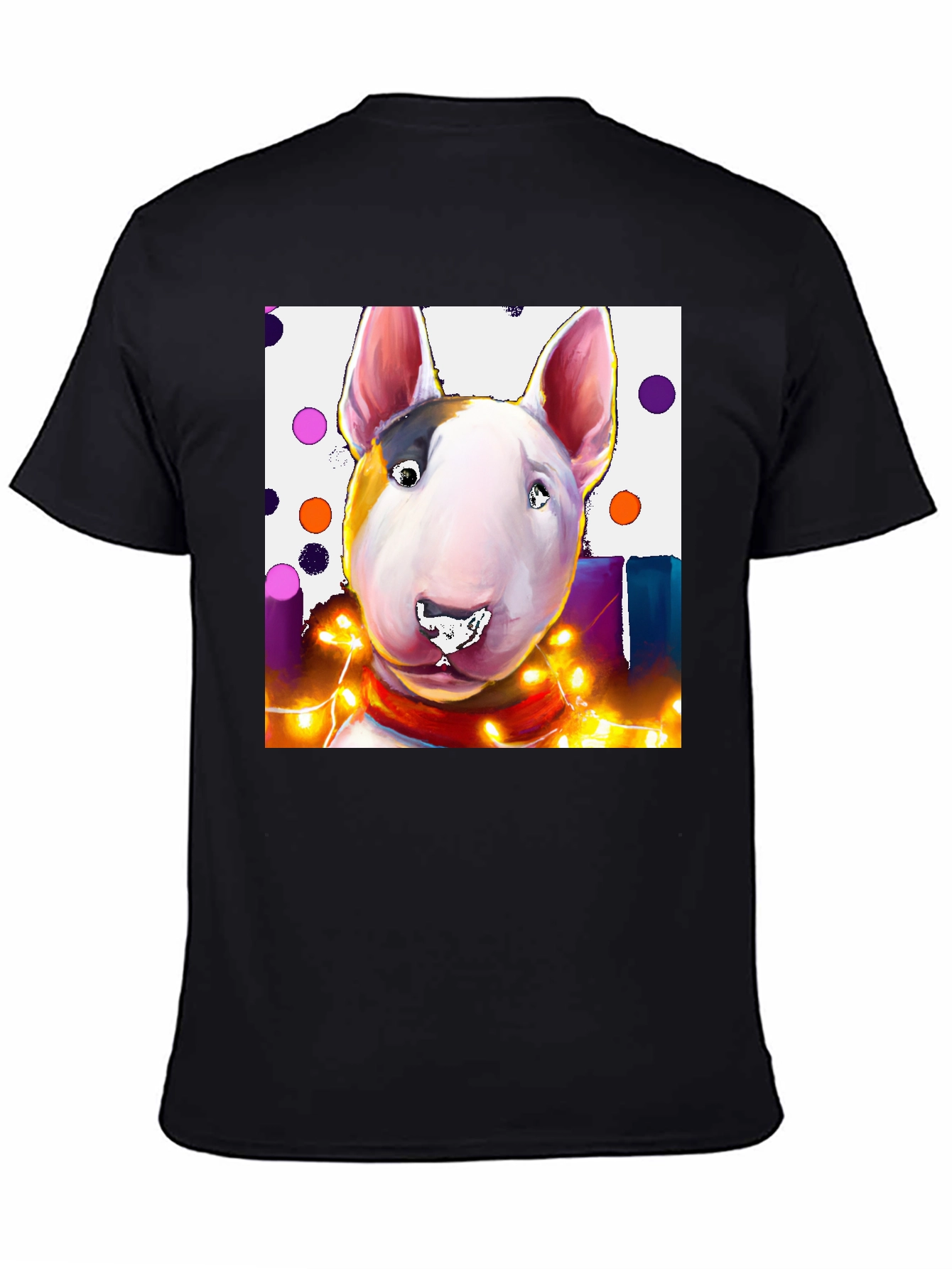 Dog T-Shirt - Bull Terrier Festive Design