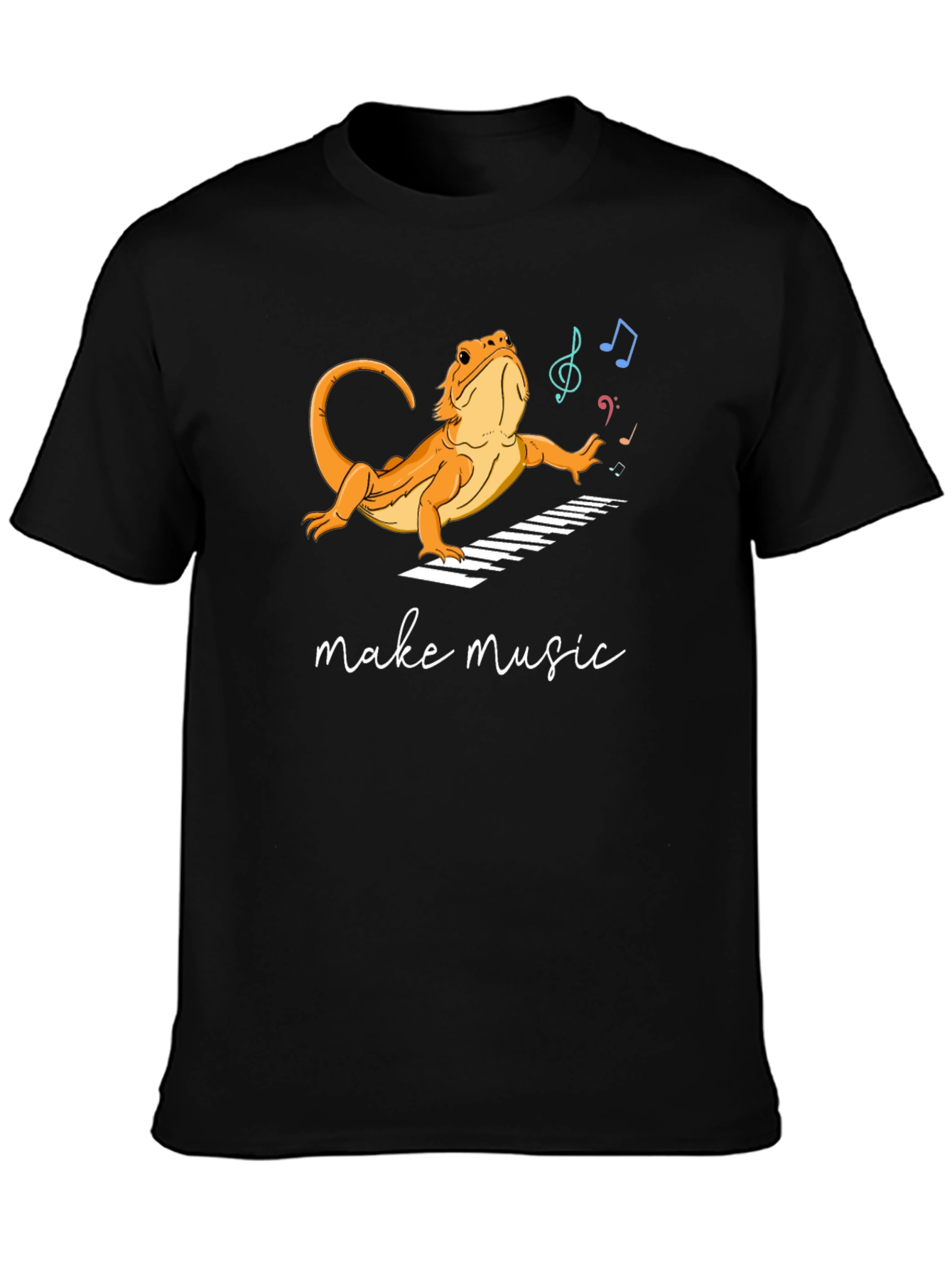 Lizard Musician T-Shirt - Make Music!
