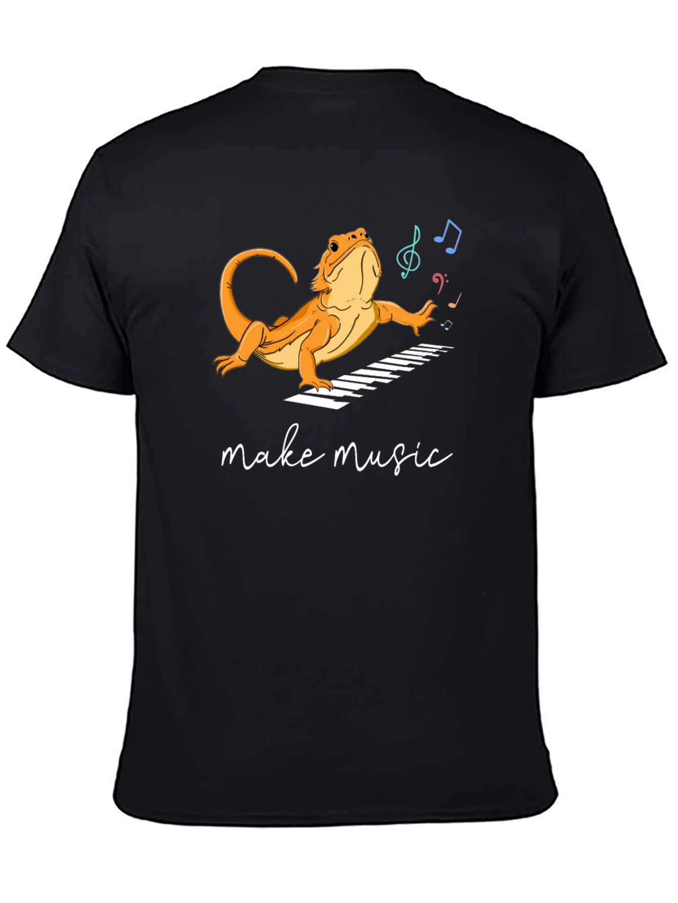 Lizard Musician T-Shirt - Make Music!