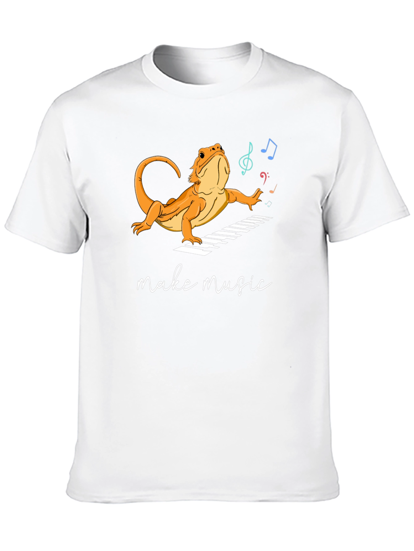 Lizard Musician T-Shirt - Make Music!
