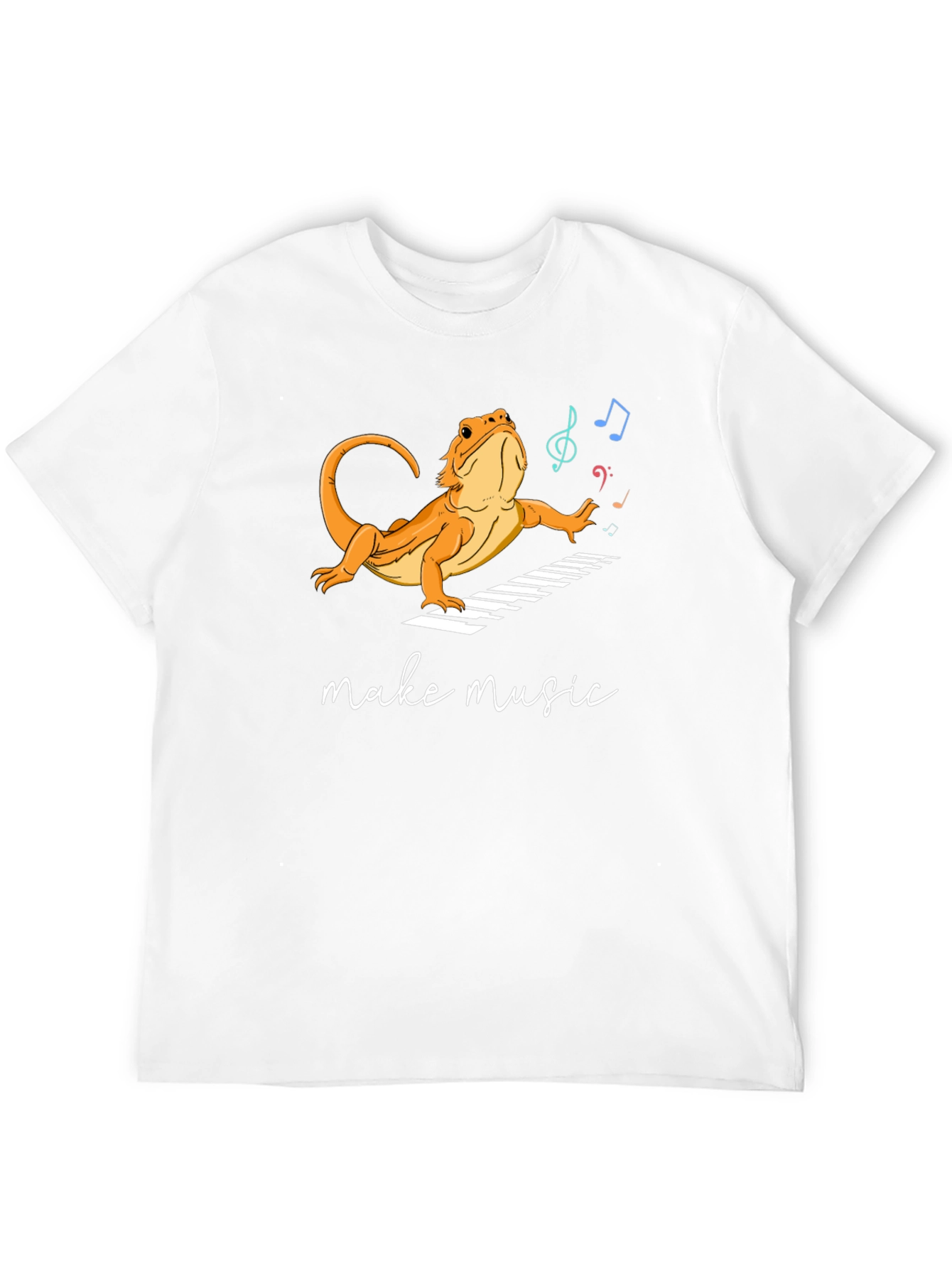 Lizard Musician T-Shirt - Make Music!