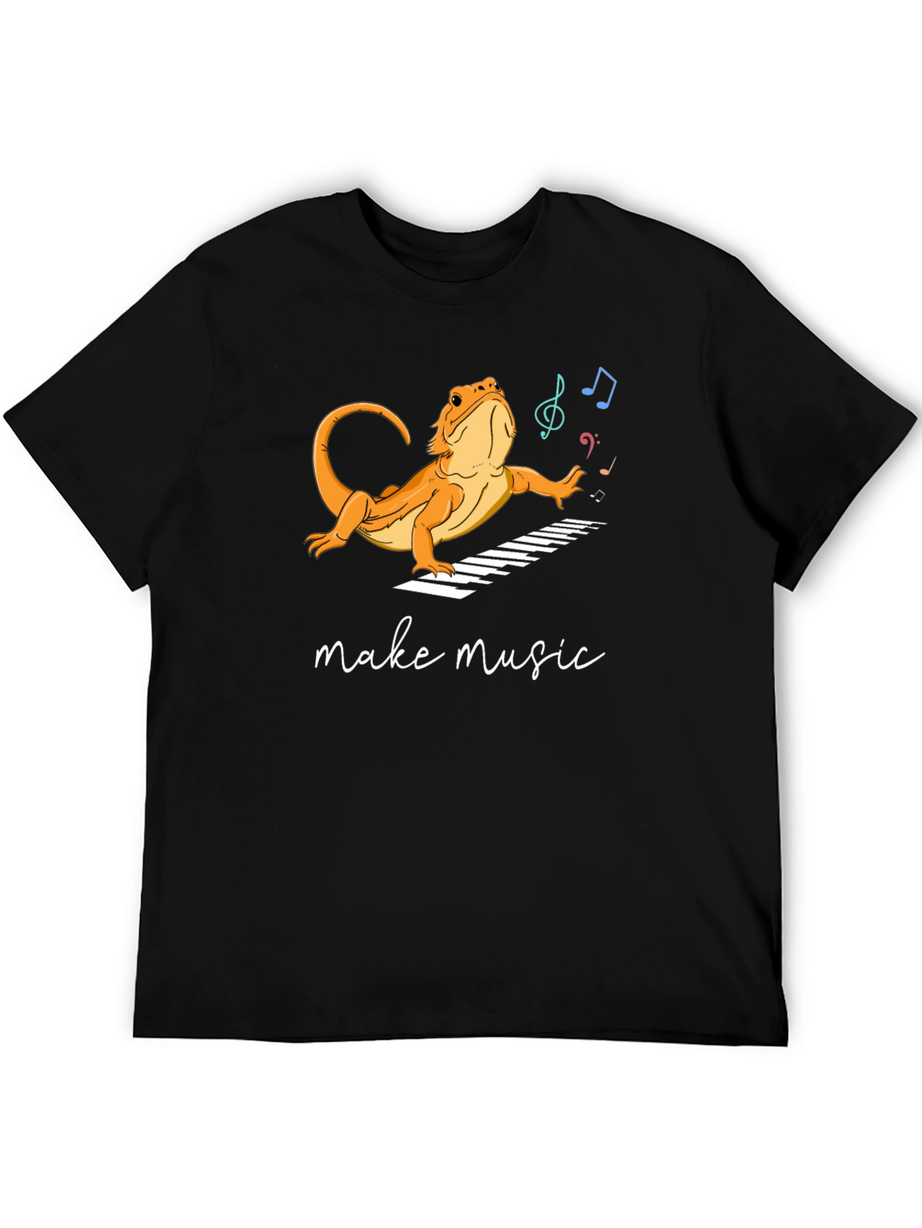 Lizard Musician T-Shirt - Make Music!