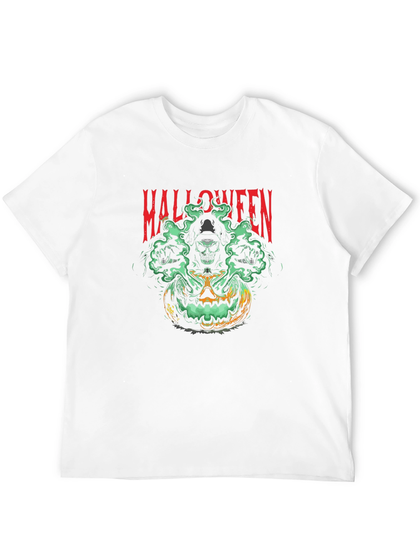 Halloween Graphic T-Shirt - Skull Pumpkin