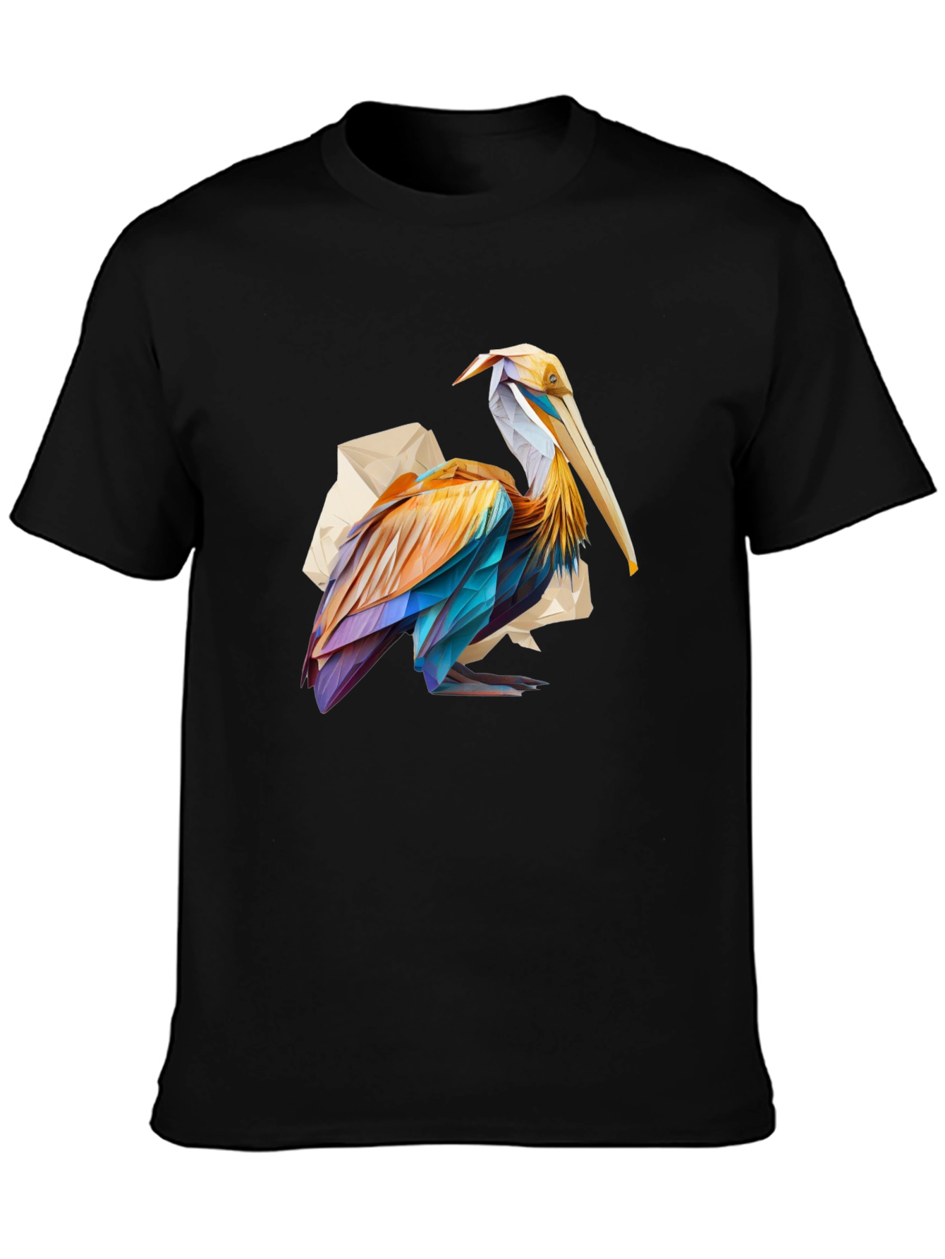 Pelican Graphic Tee - Modern Art Style