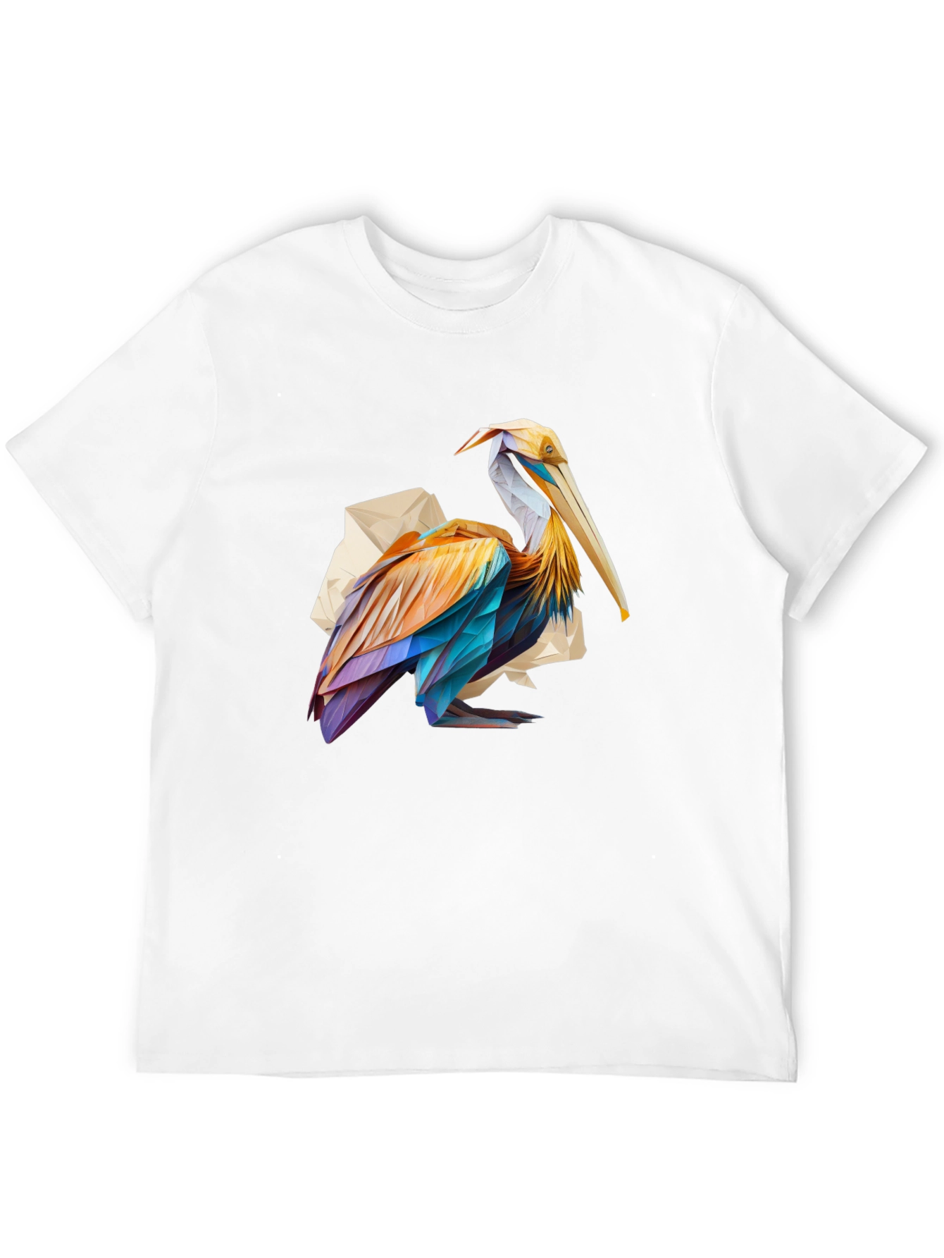 Pelican Graphic Tee - Modern Art Style