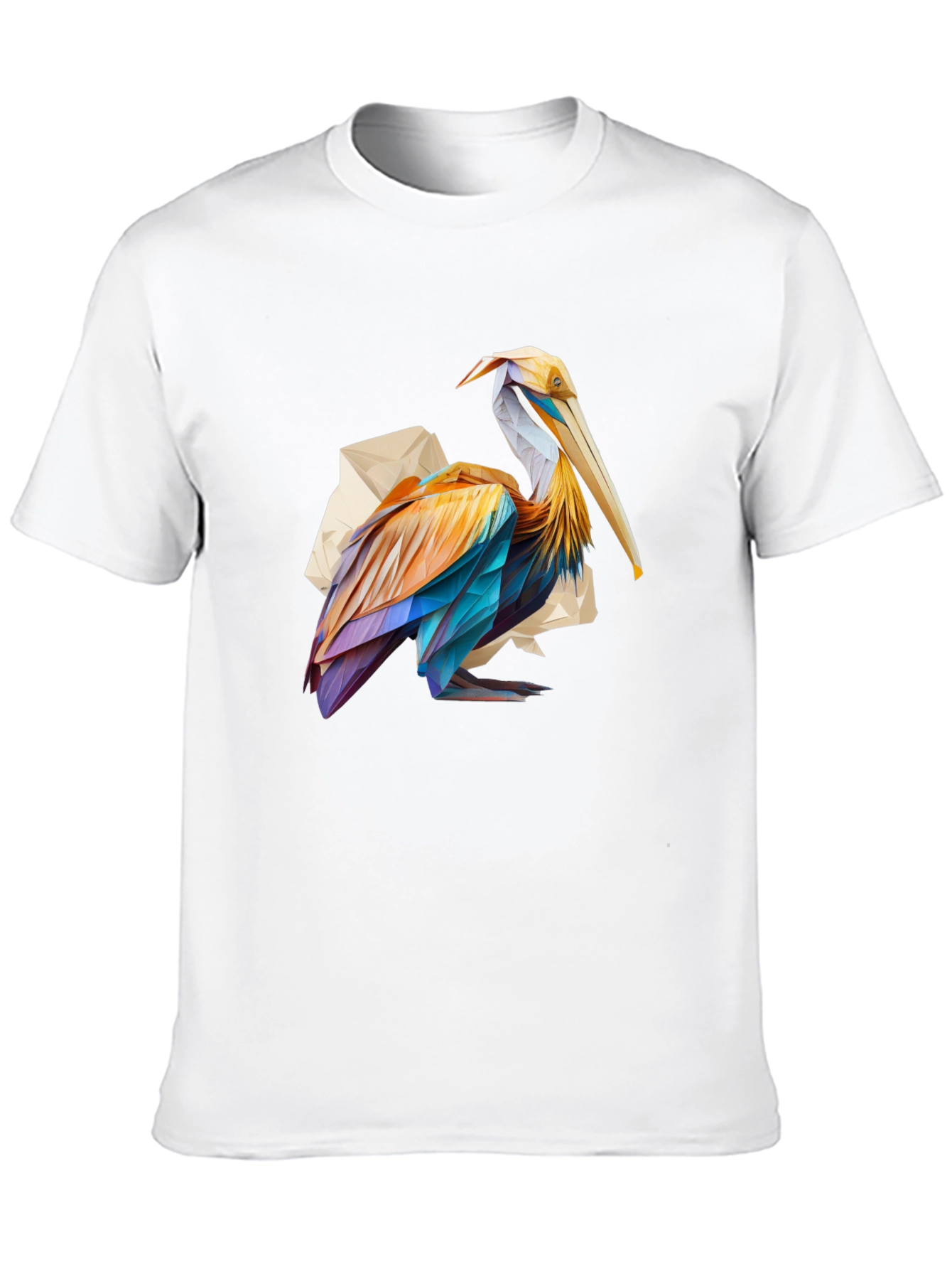 Pelican Graphic Tee - Modern Art Style