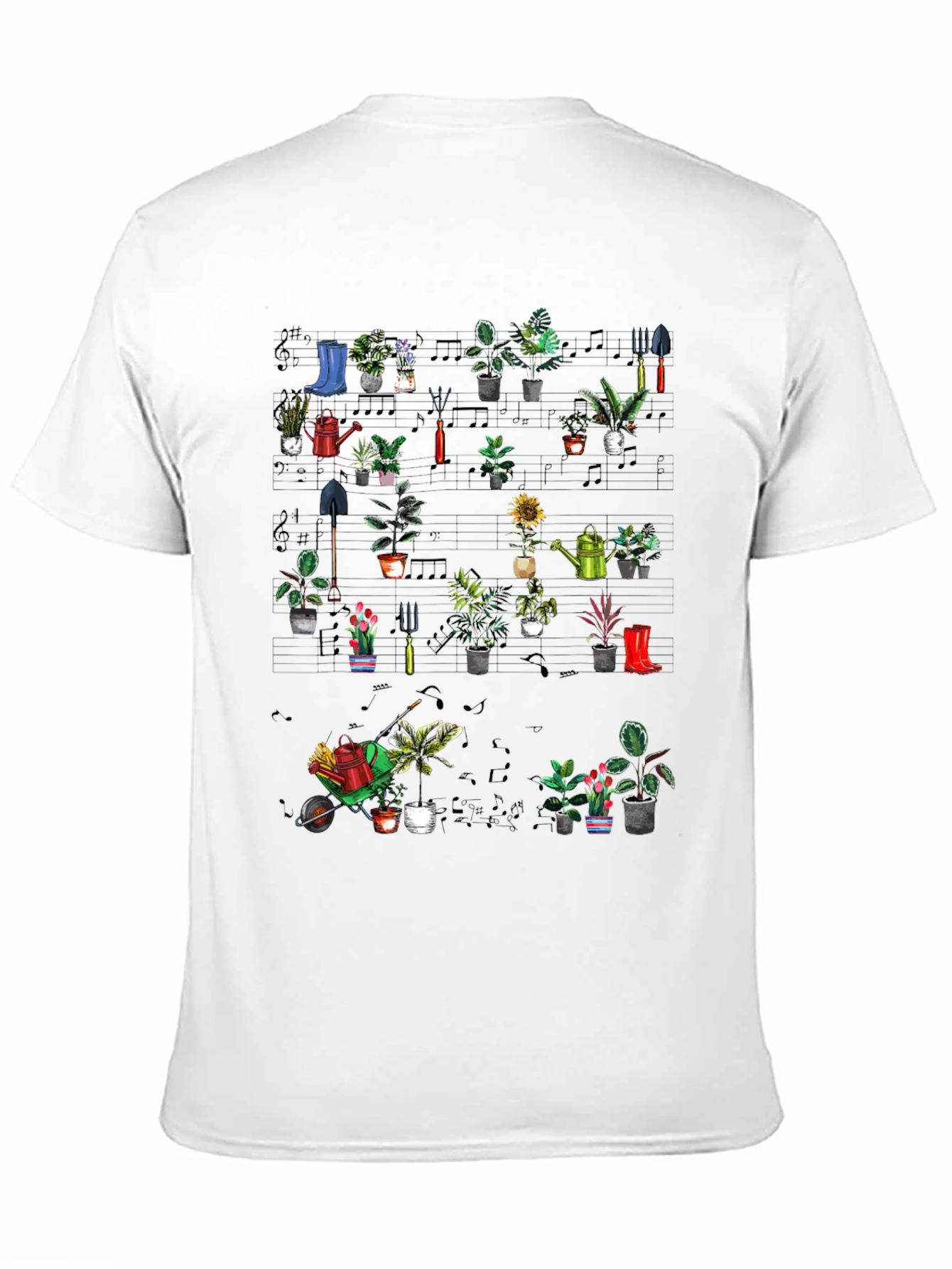 Gardening Plants Music T-Shirt