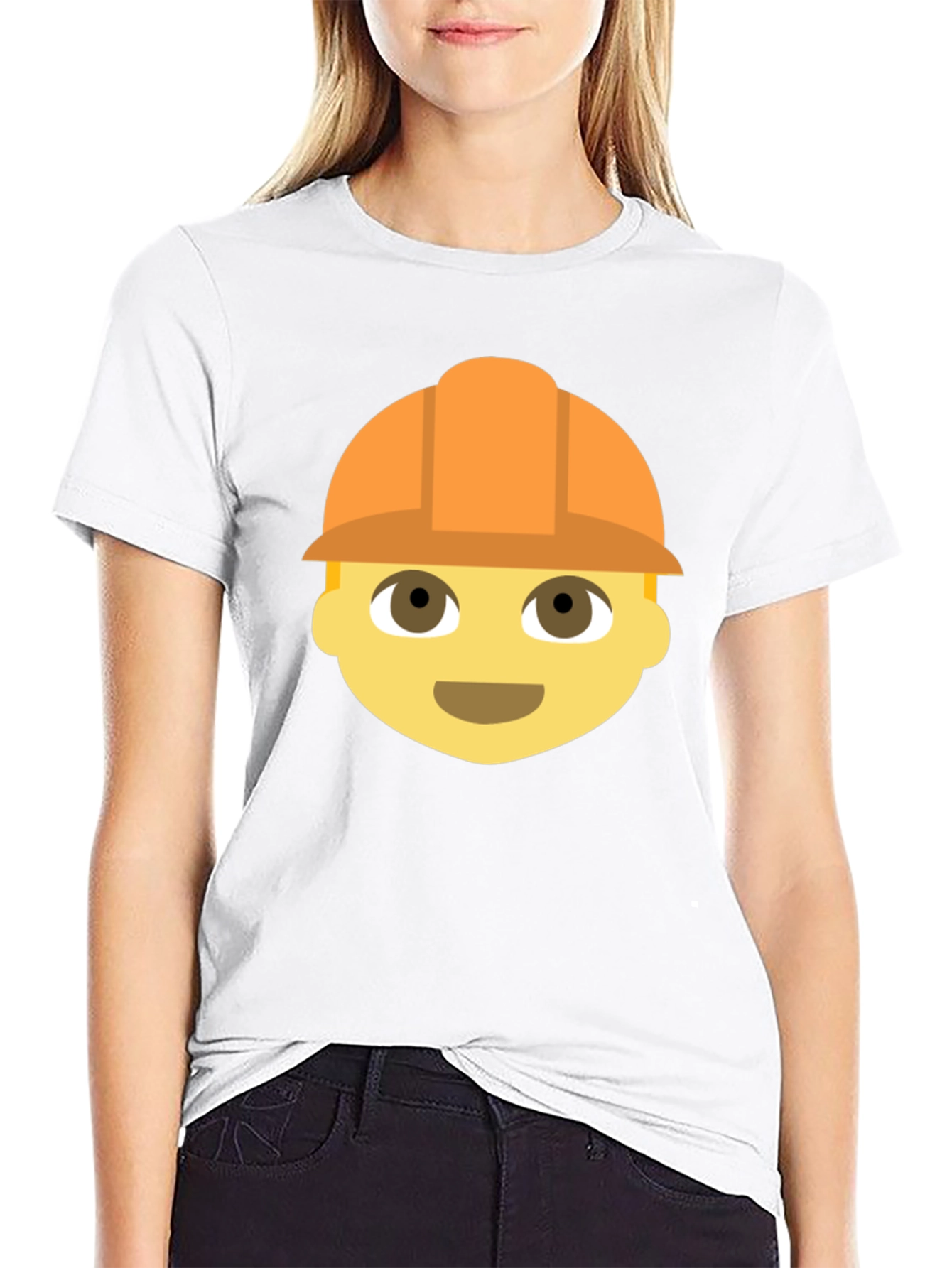 Construction Worker Emoji T-Shirt