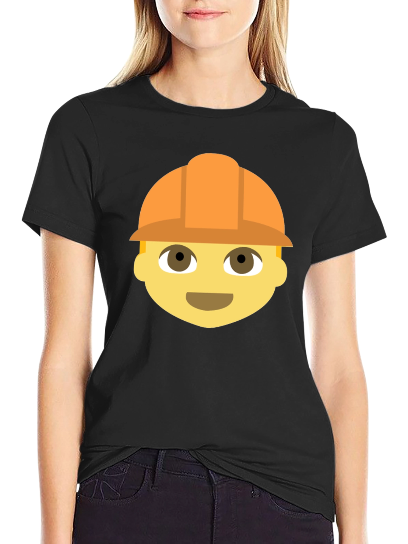 Construction Worker Emoji T-Shirt