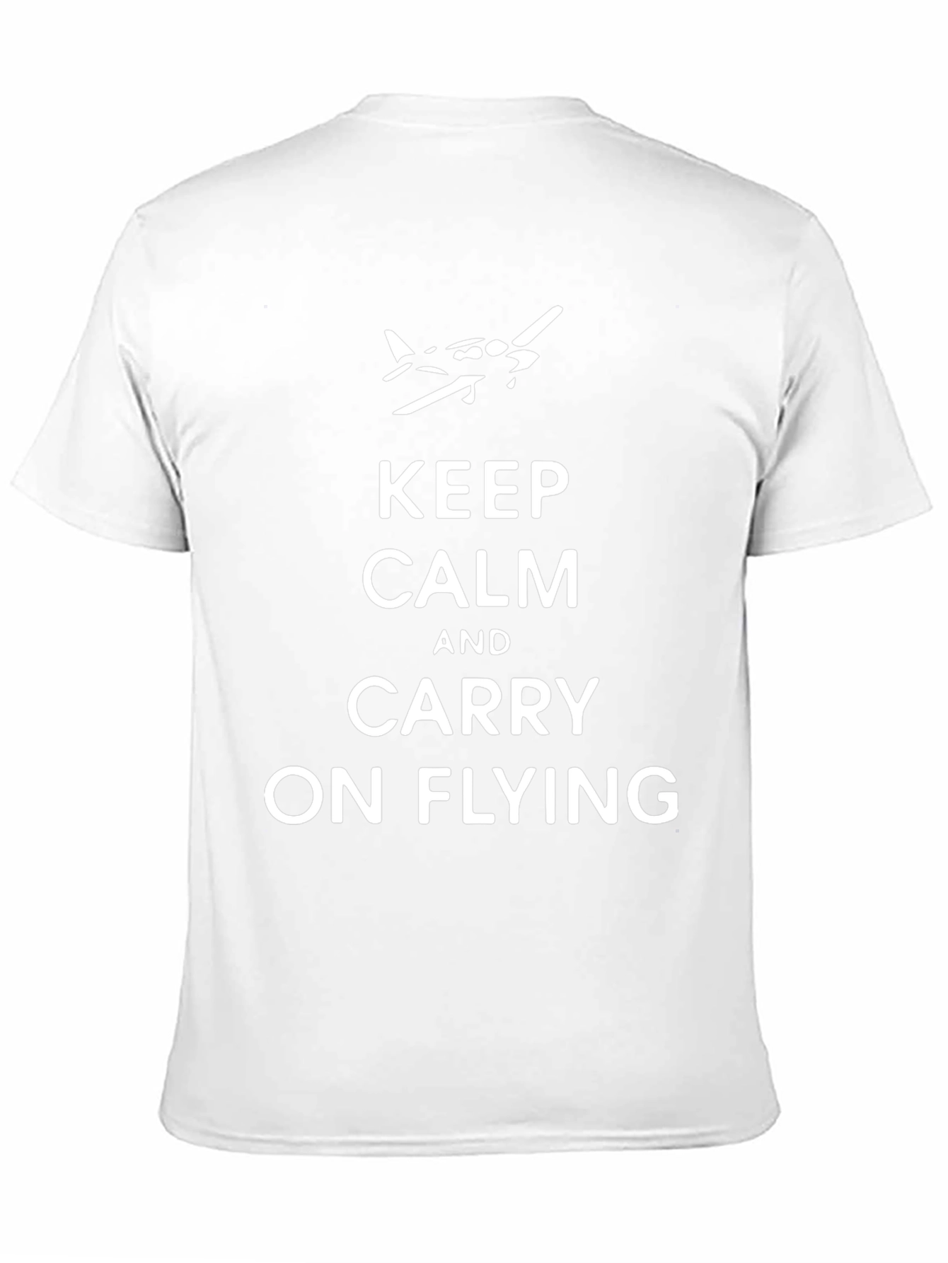 Keep Calm and Carry On Flying T-Shirt - Black