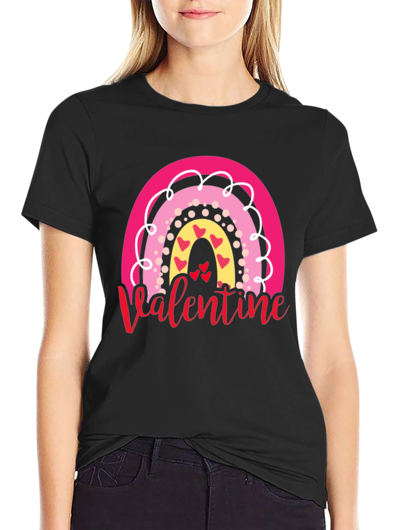 Valentines Rainbow Graphic Tee