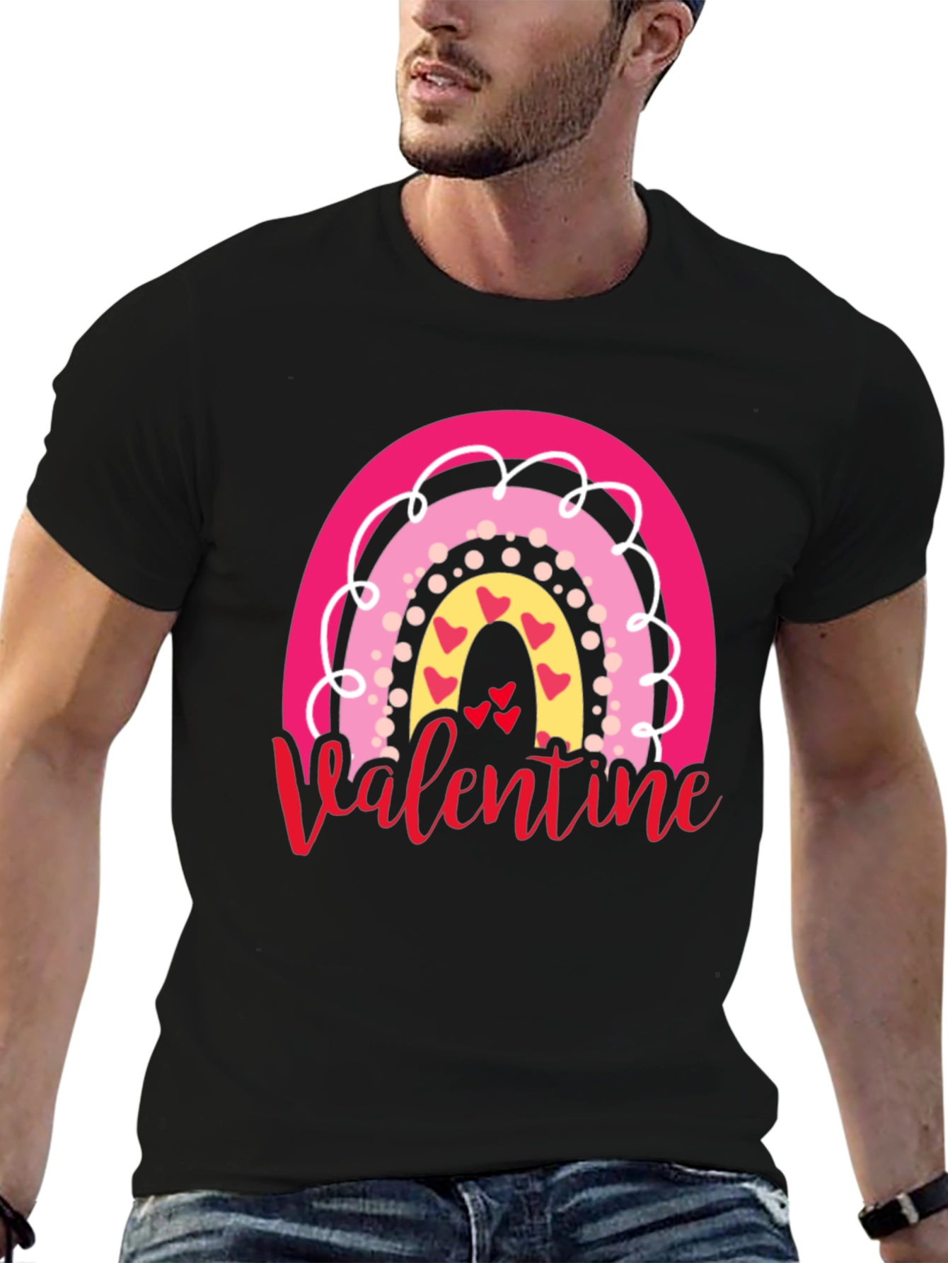 Valentines Rainbow Graphic Tee