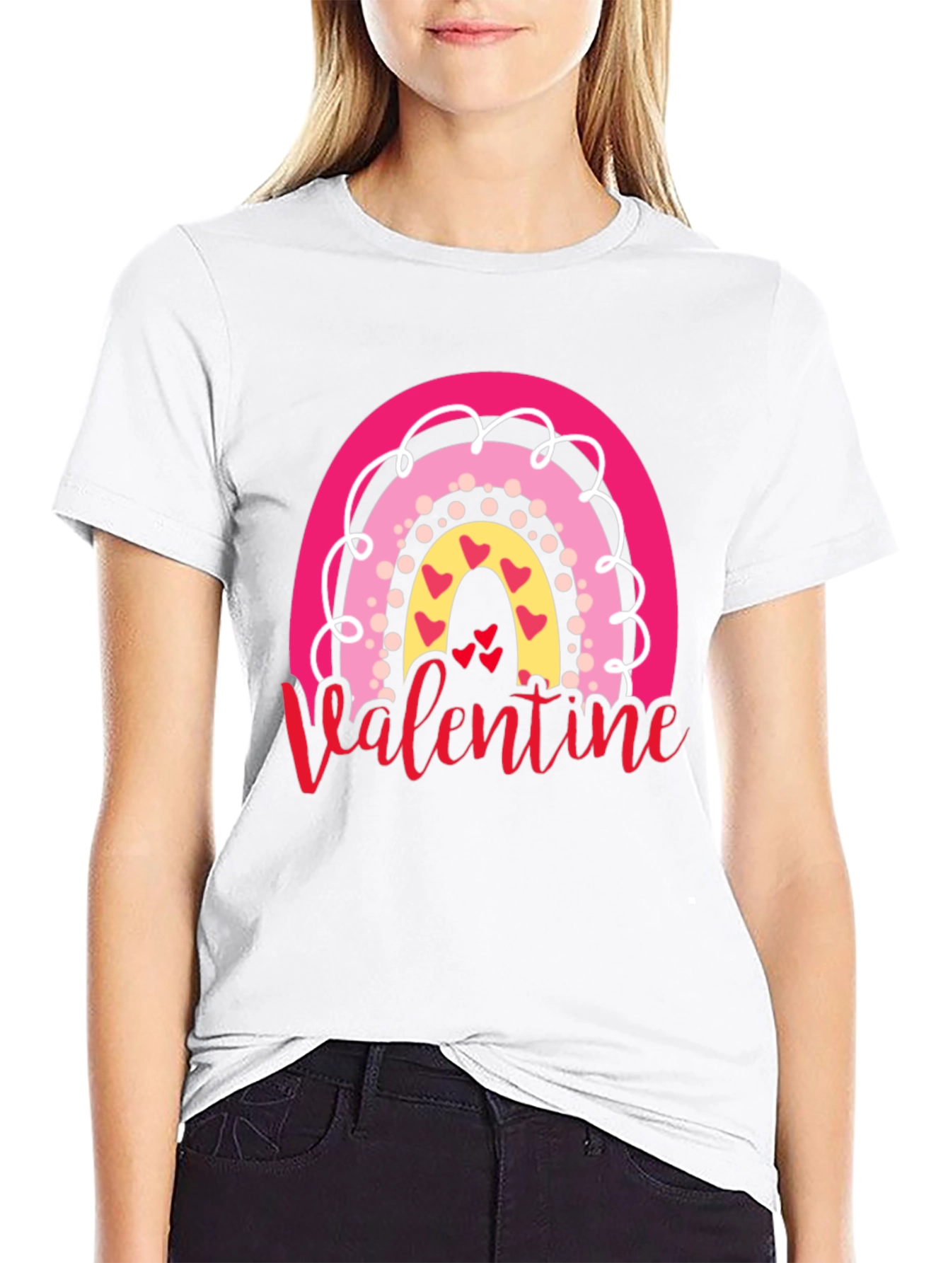 Valentines Rainbow Graphic Tee