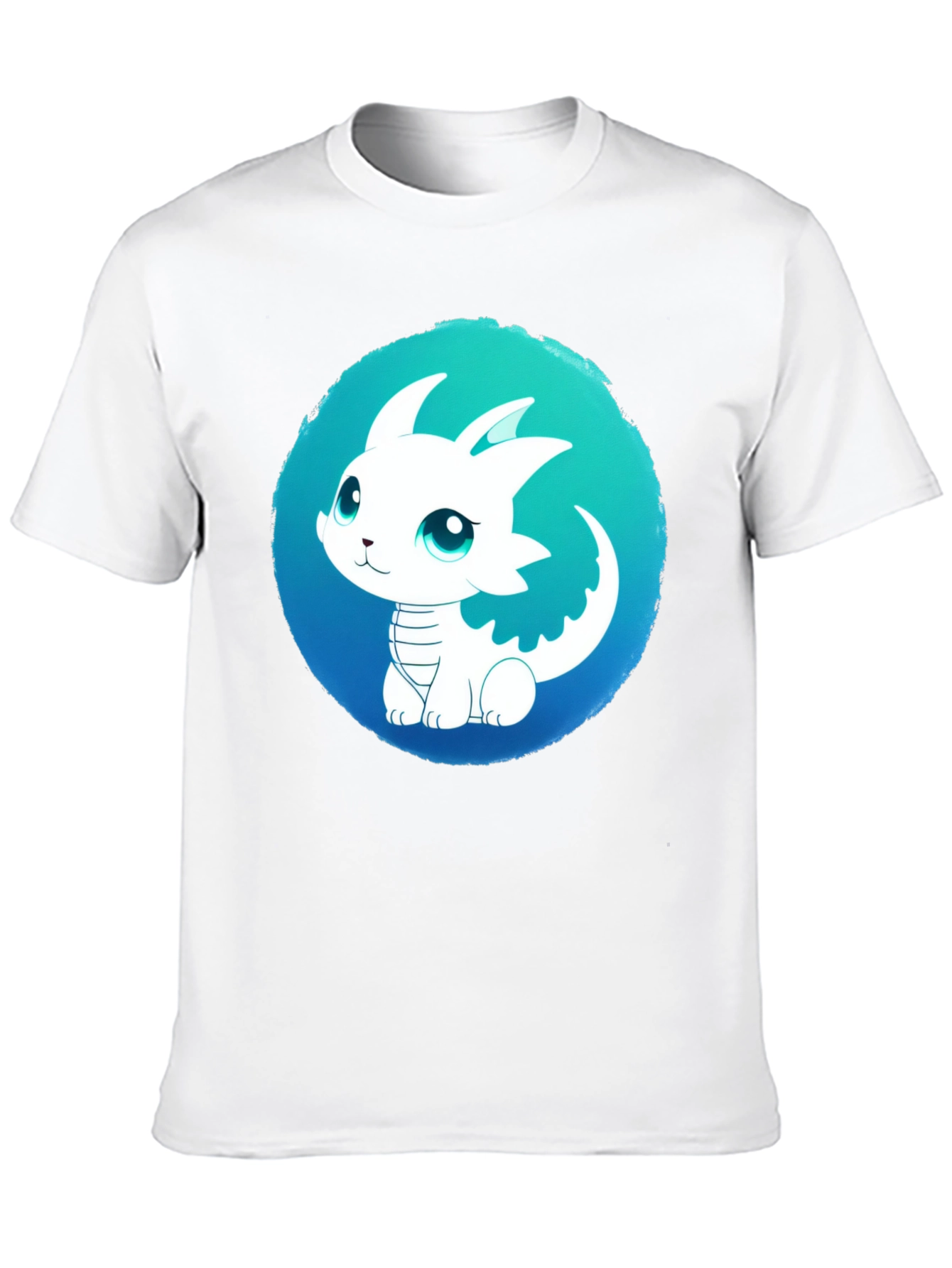 Cute Dragon Graphic Tee - Black