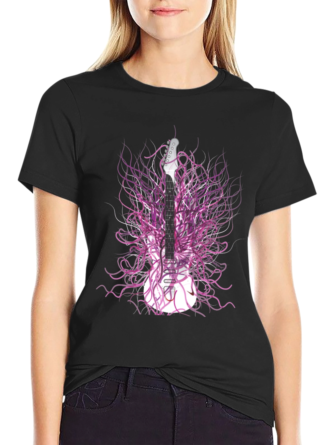 Guitar Art Tee - Electric Guitar T-Shirt