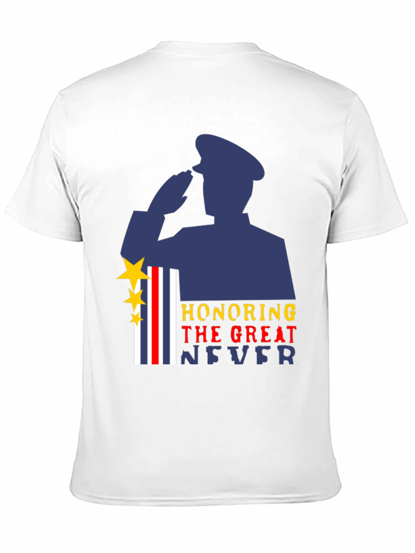 Honoring The Great Never Military Graphic T-Shirt