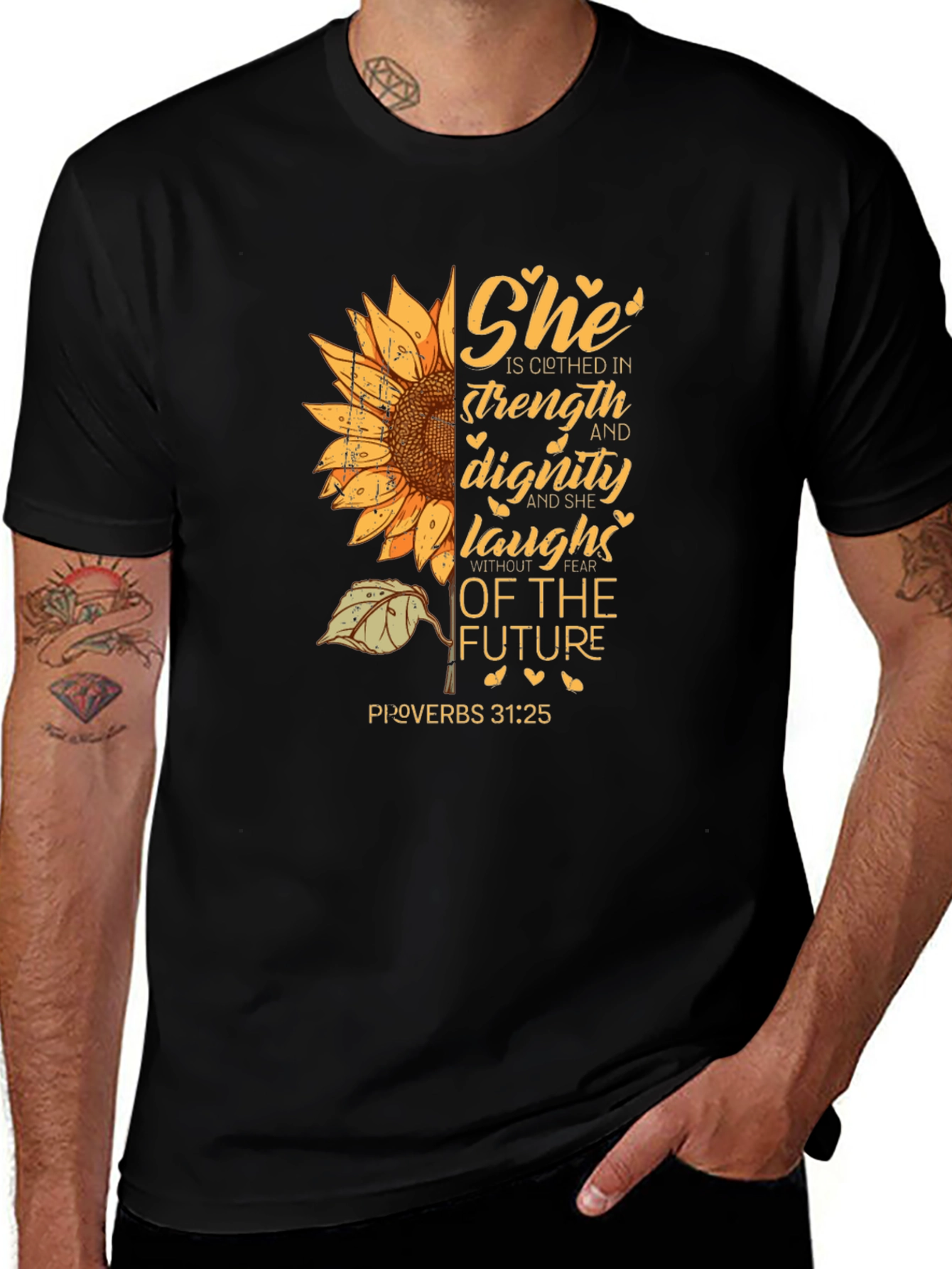 She is Clothed in Strength T-Shirt