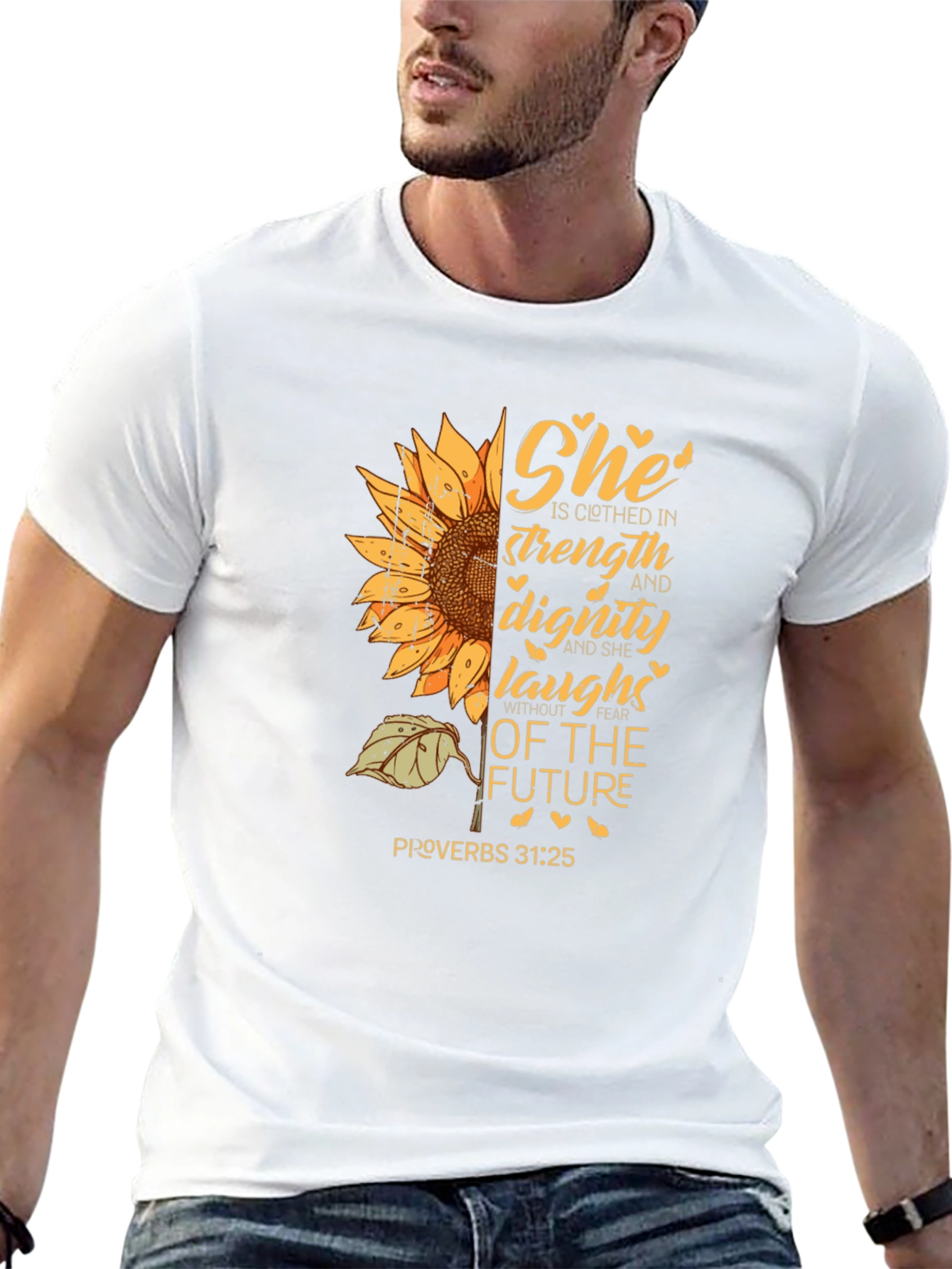 She is Clothed in Strength T-Shirt