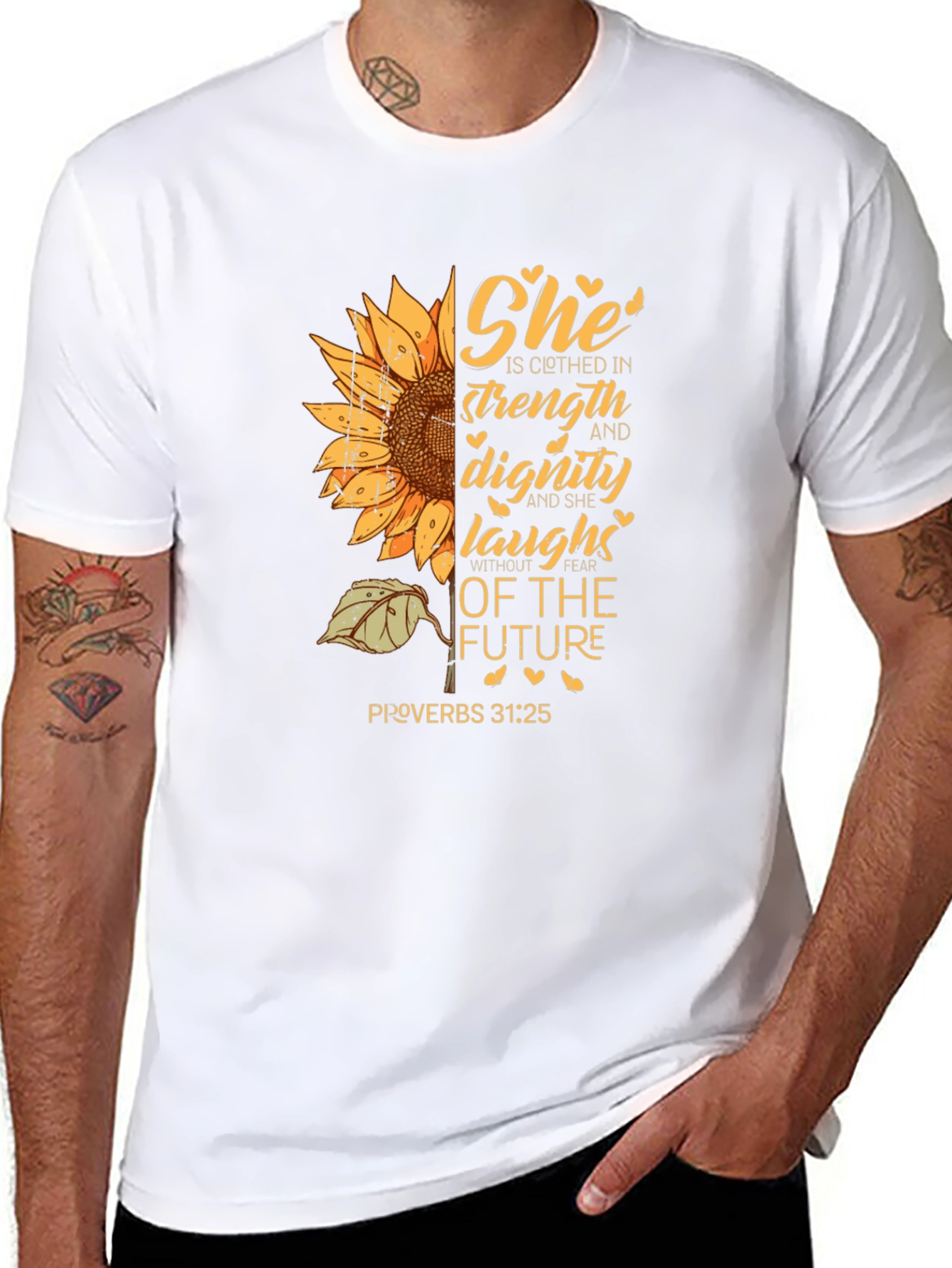 She is Clothed in Strength T-Shirt
