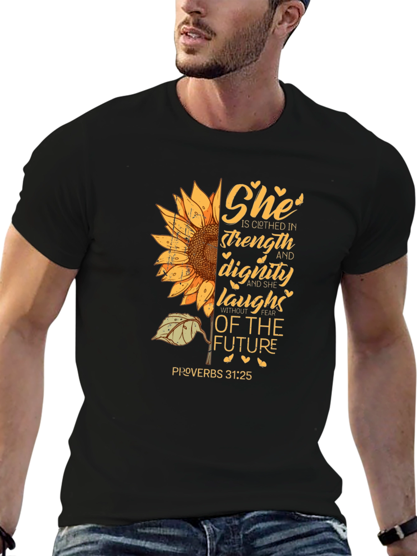 She is Clothed in Strength T-Shirt