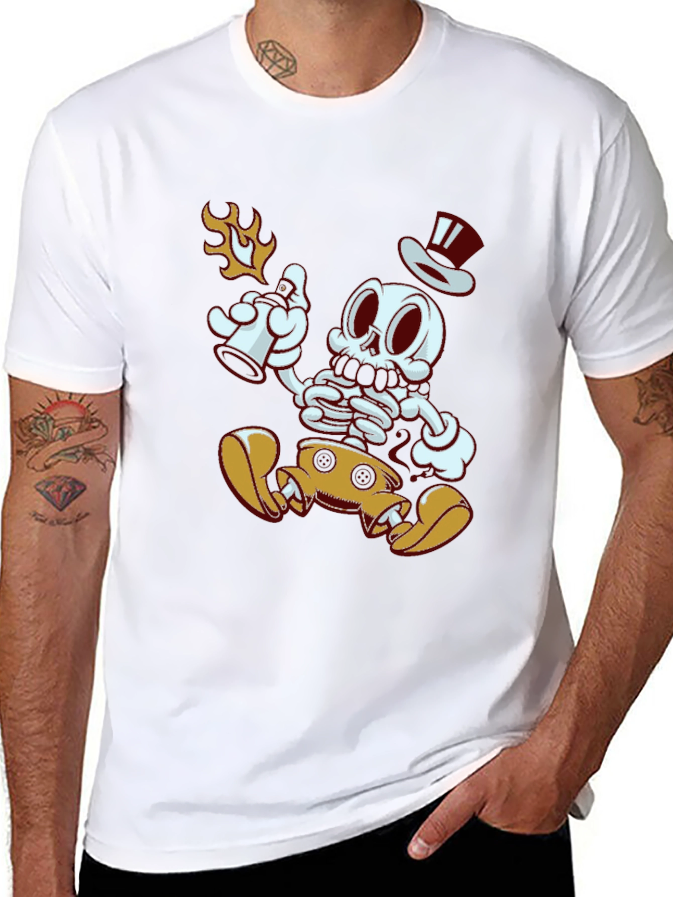 Mickey Skeleton Black T-Shirt
