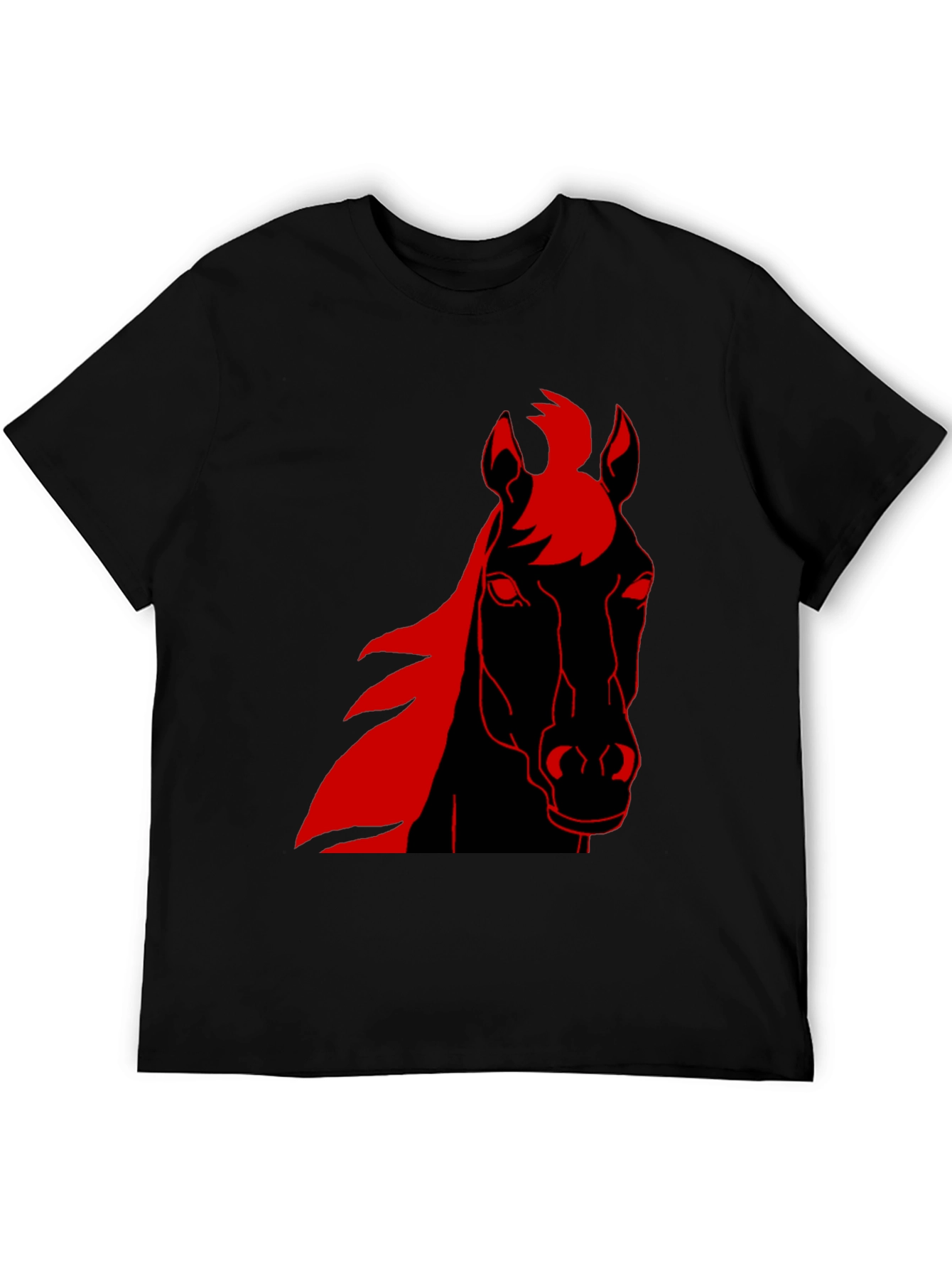 Bold Horse Graphic Tee - Black