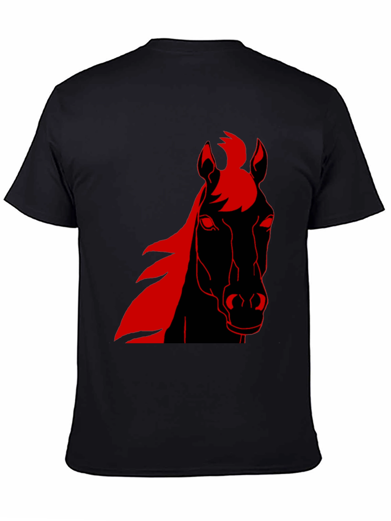 Bold Horse Graphic Tee - Black