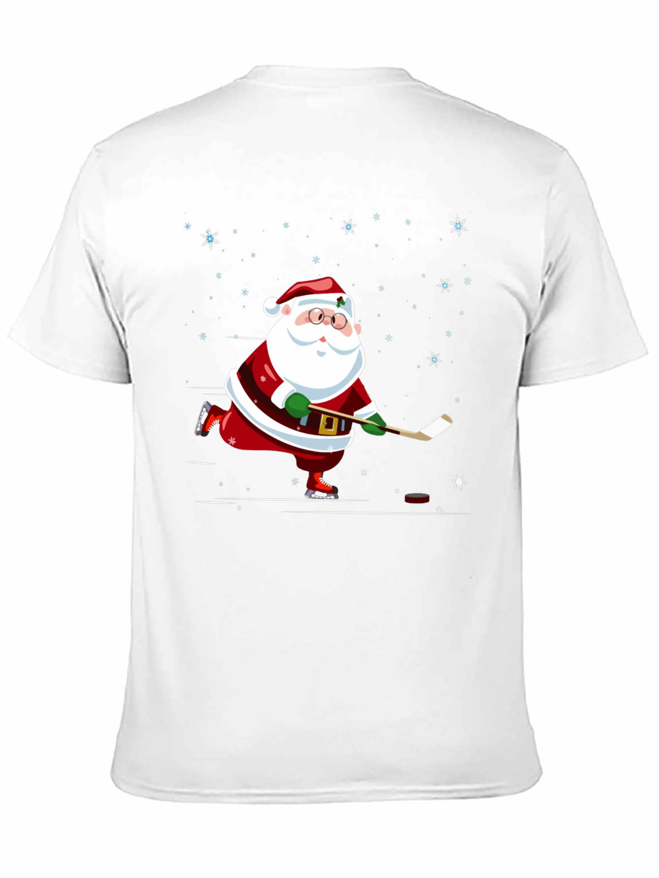 Hockey Santa T-Shirt - Holiday Festive Wear