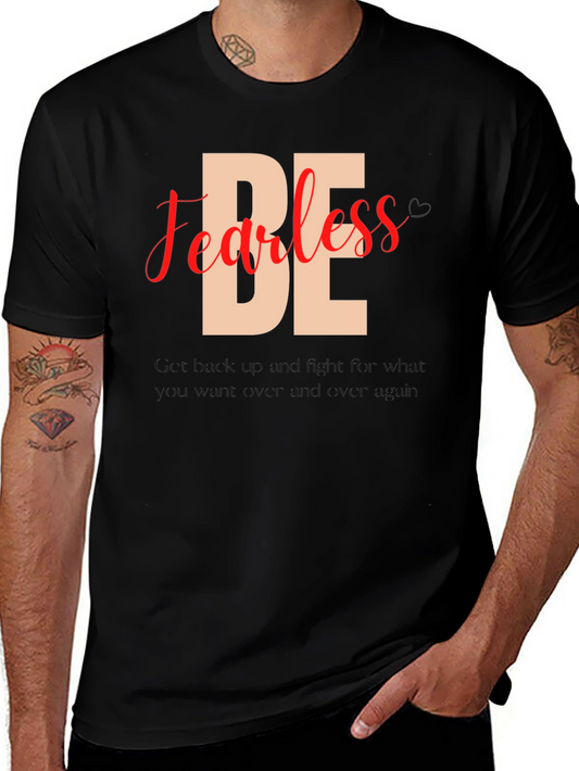 Be Fearless Black Graphic Tee