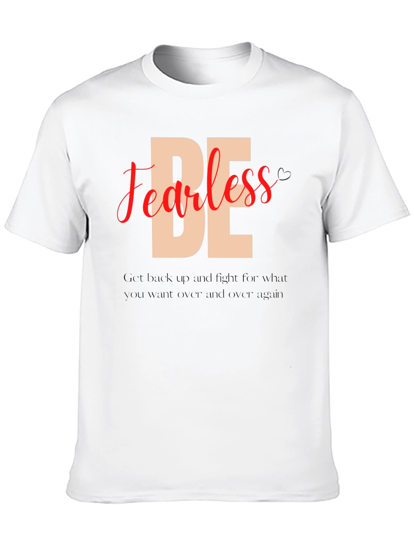 Be Fearless Black Graphic Tee