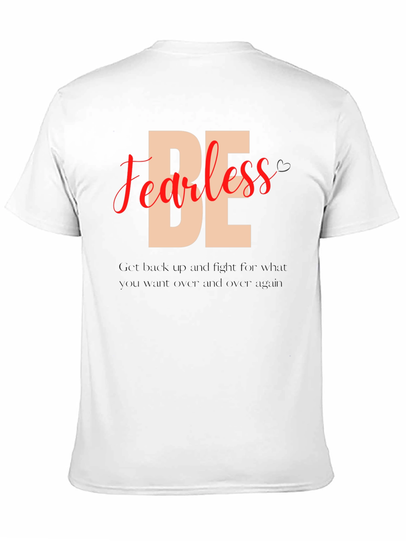 Be Fearless Black Graphic Tee
