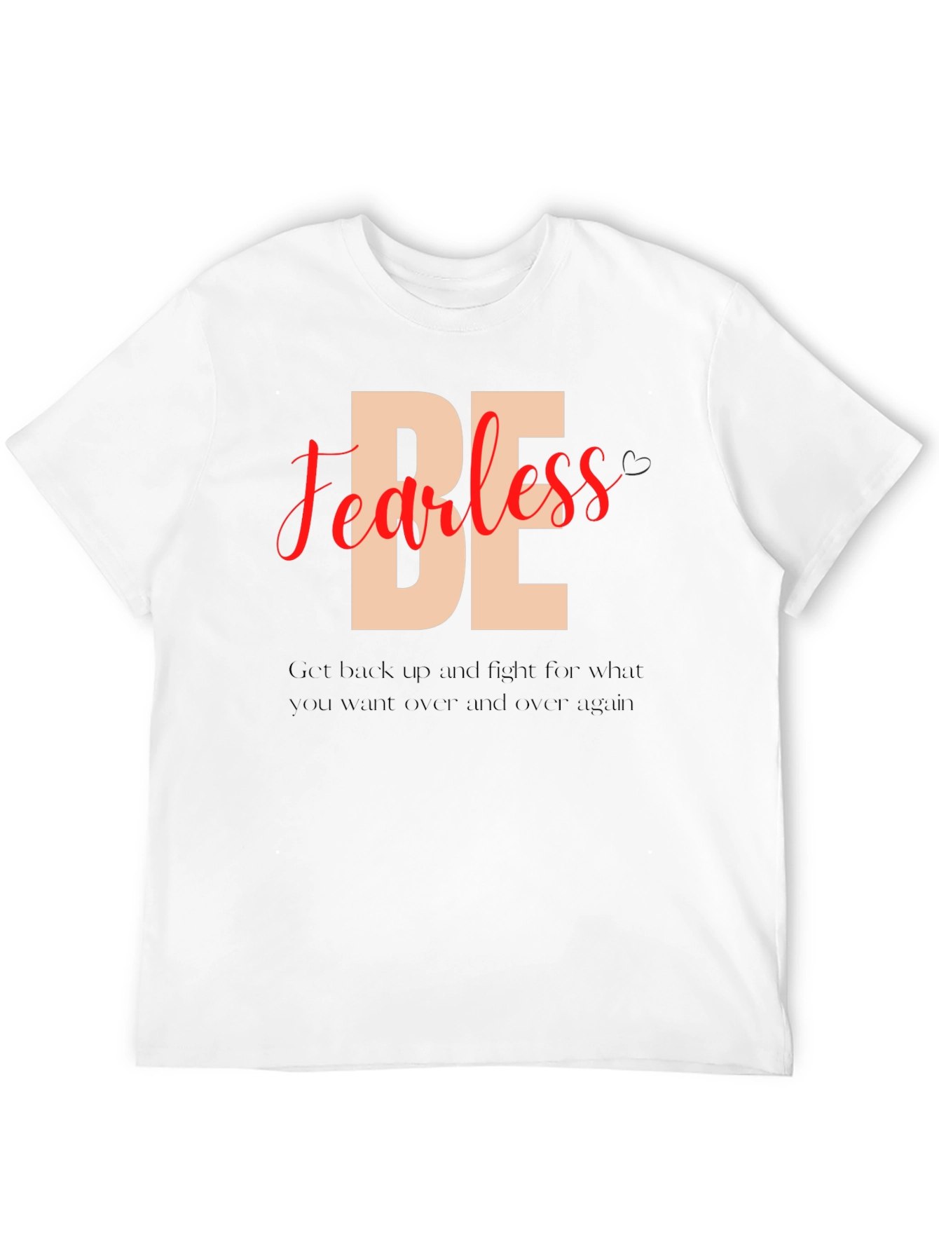 Be Fearless Black Graphic Tee